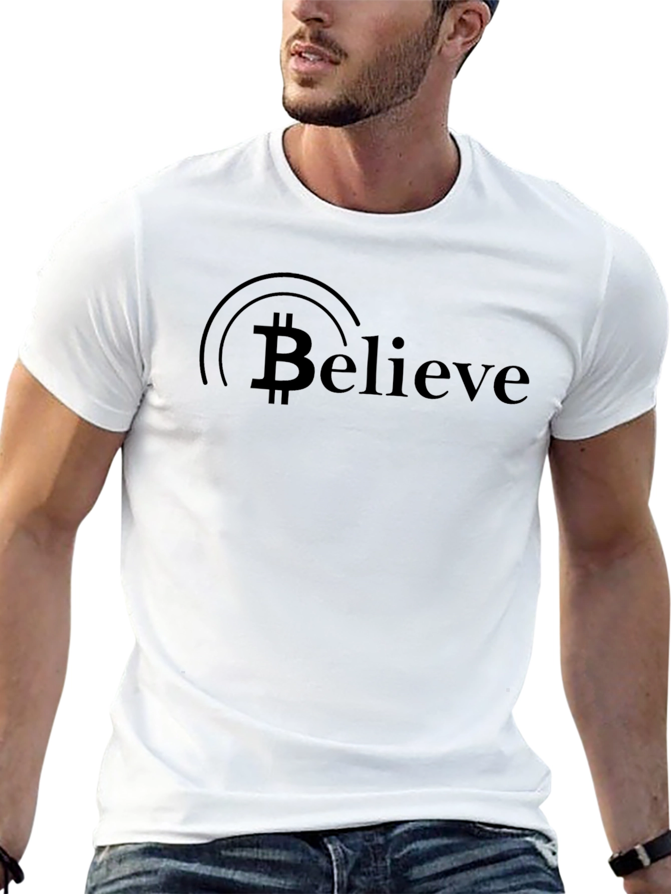 Believe Bitcoin T-Shirt - Crypto Currency Tee