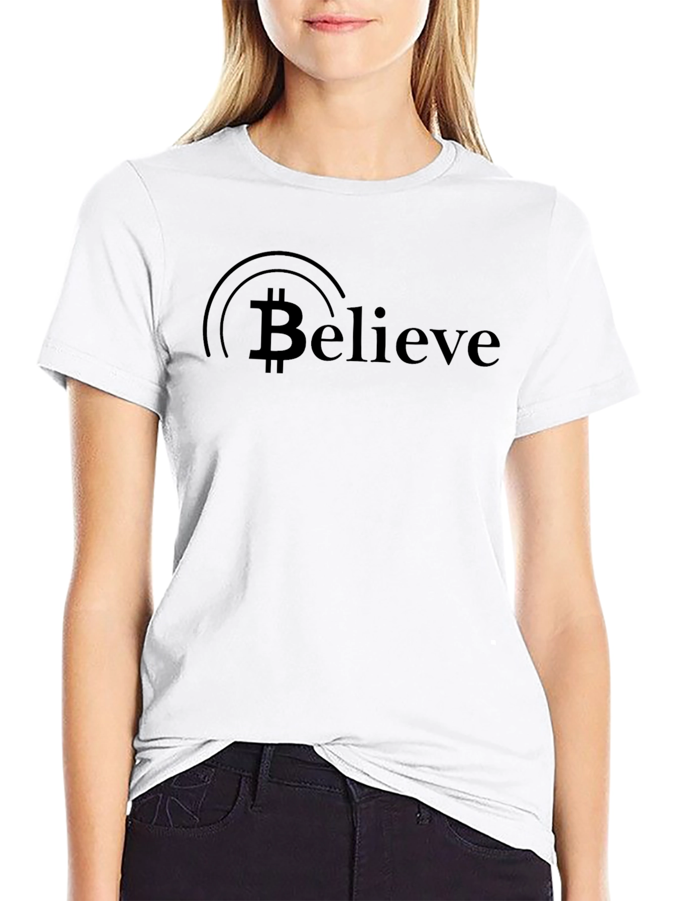 Believe Bitcoin T-Shirt - Crypto Currency Tee
