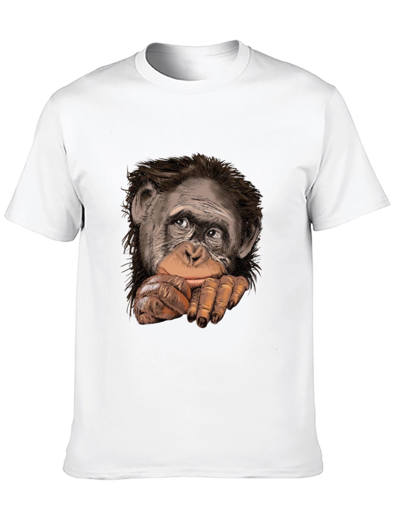 Chimpanzee Graphic Black T-Shirt - Casual Style