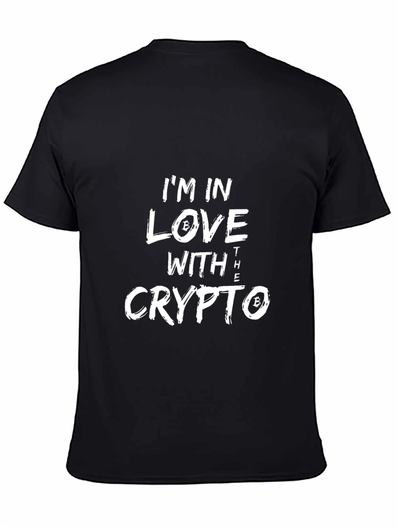 I Love Crypto Black Graphic Tee