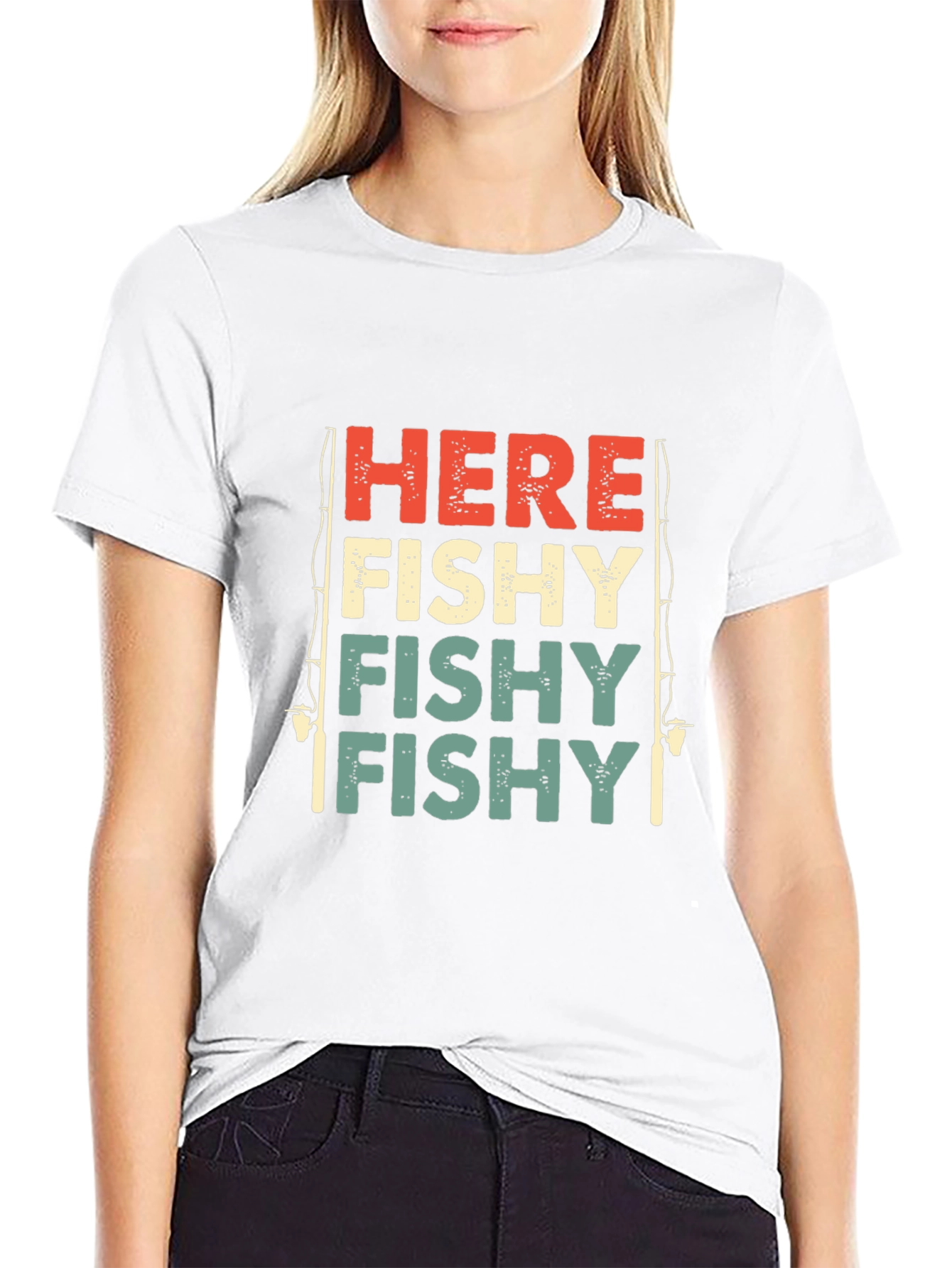 Here Fishy Fishy Graphic T-Shirt