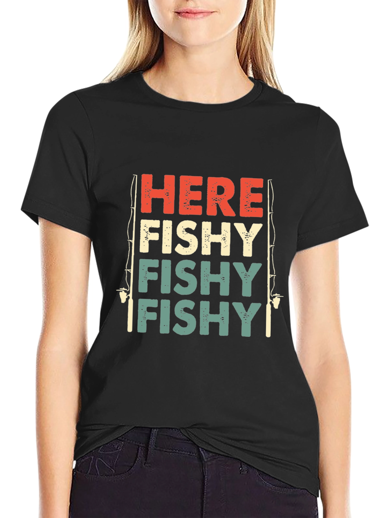 Here Fishy Fishy Graphic T-Shirt