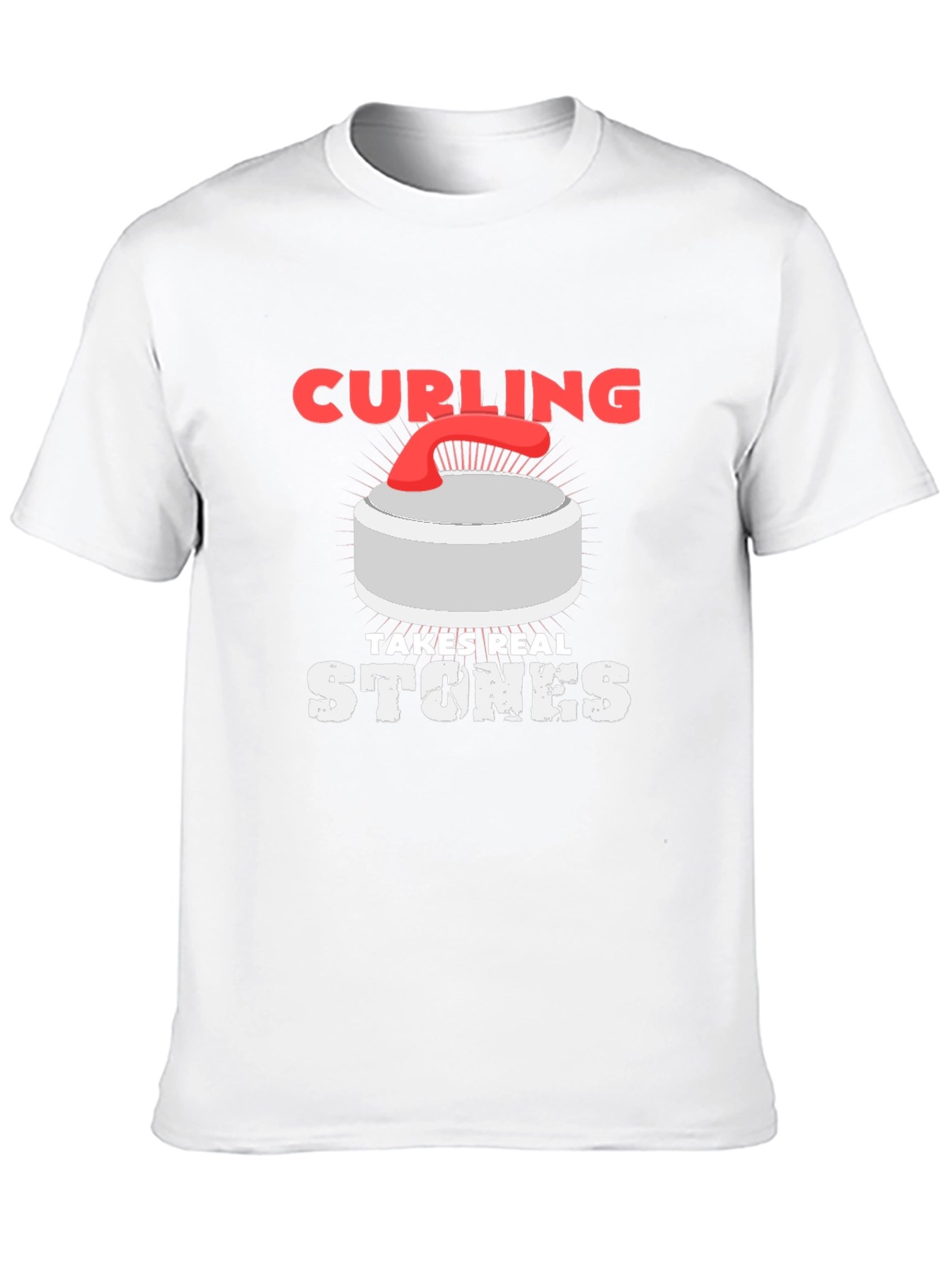 Curling Takes Real Stones Graphic T-Shirt