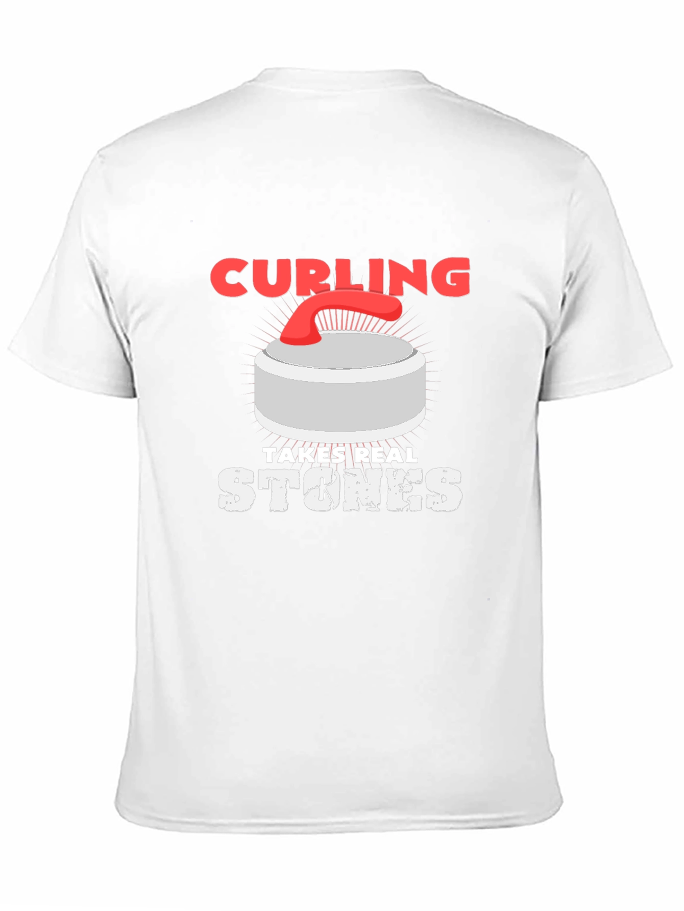 Curling Takes Real Stones Graphic T-Shirt