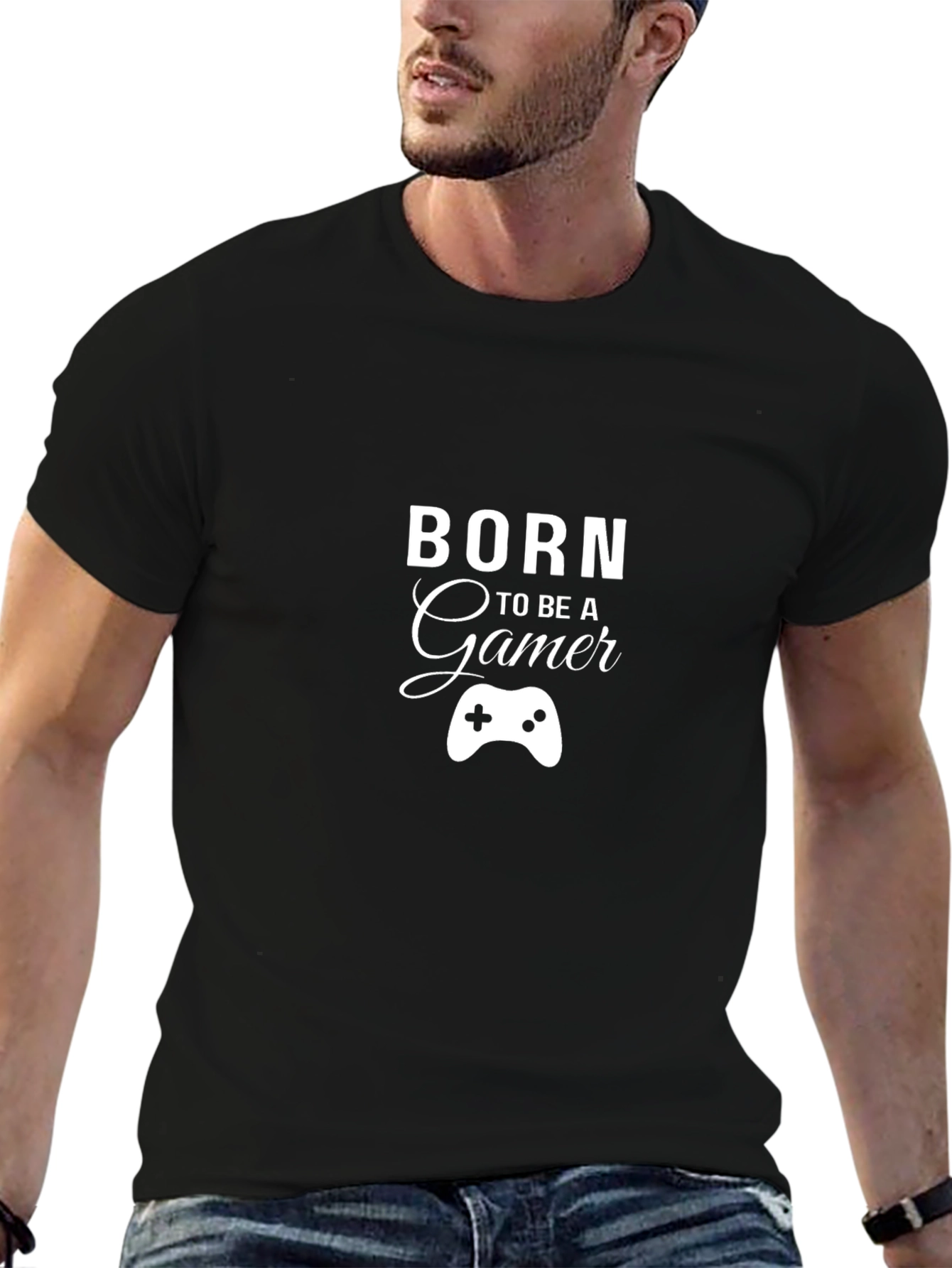 Born to Be a Gamer Black T-Shirt