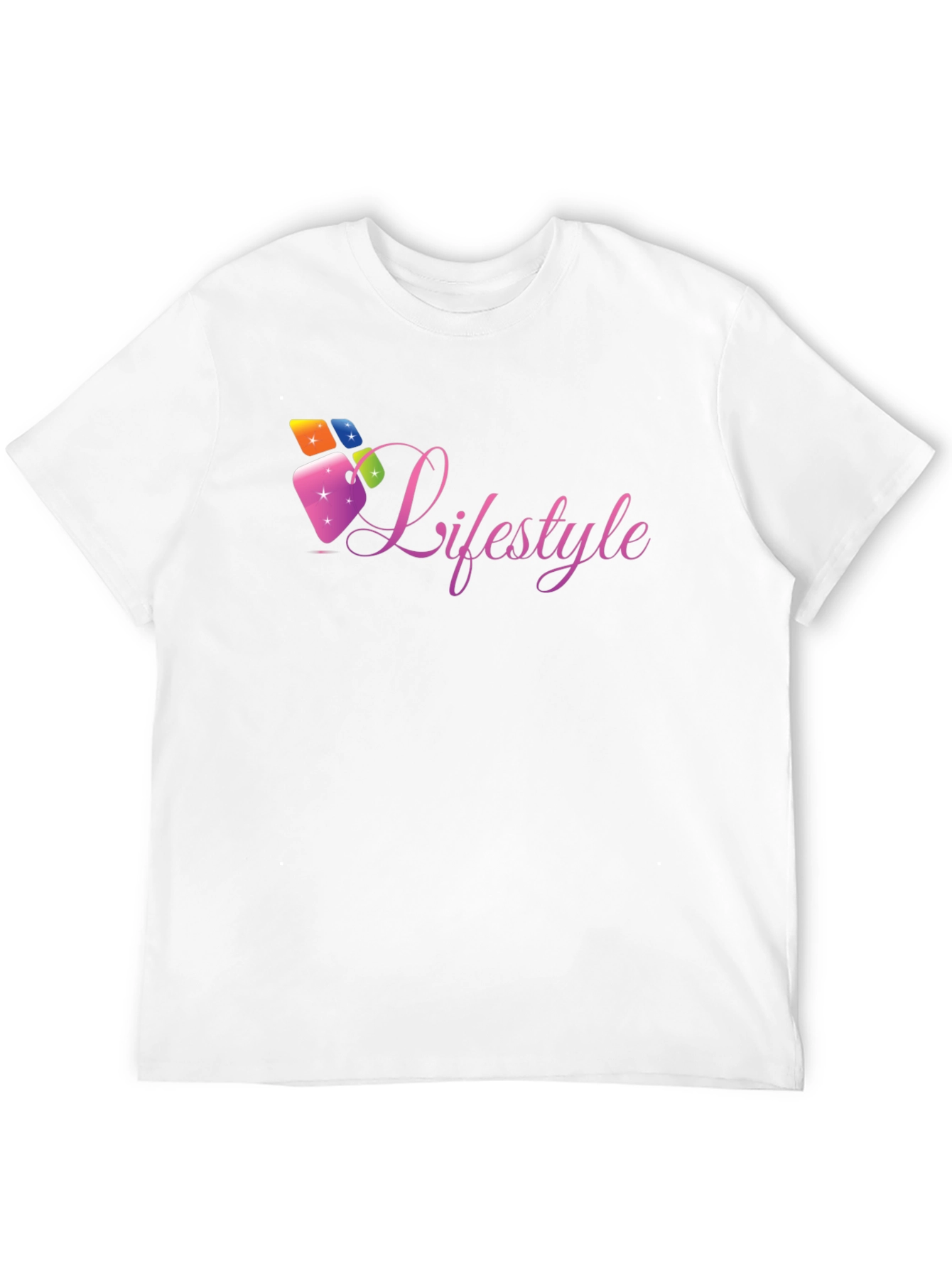 Lifestyle Graphic Tee - Black Cotton Casual Shirt