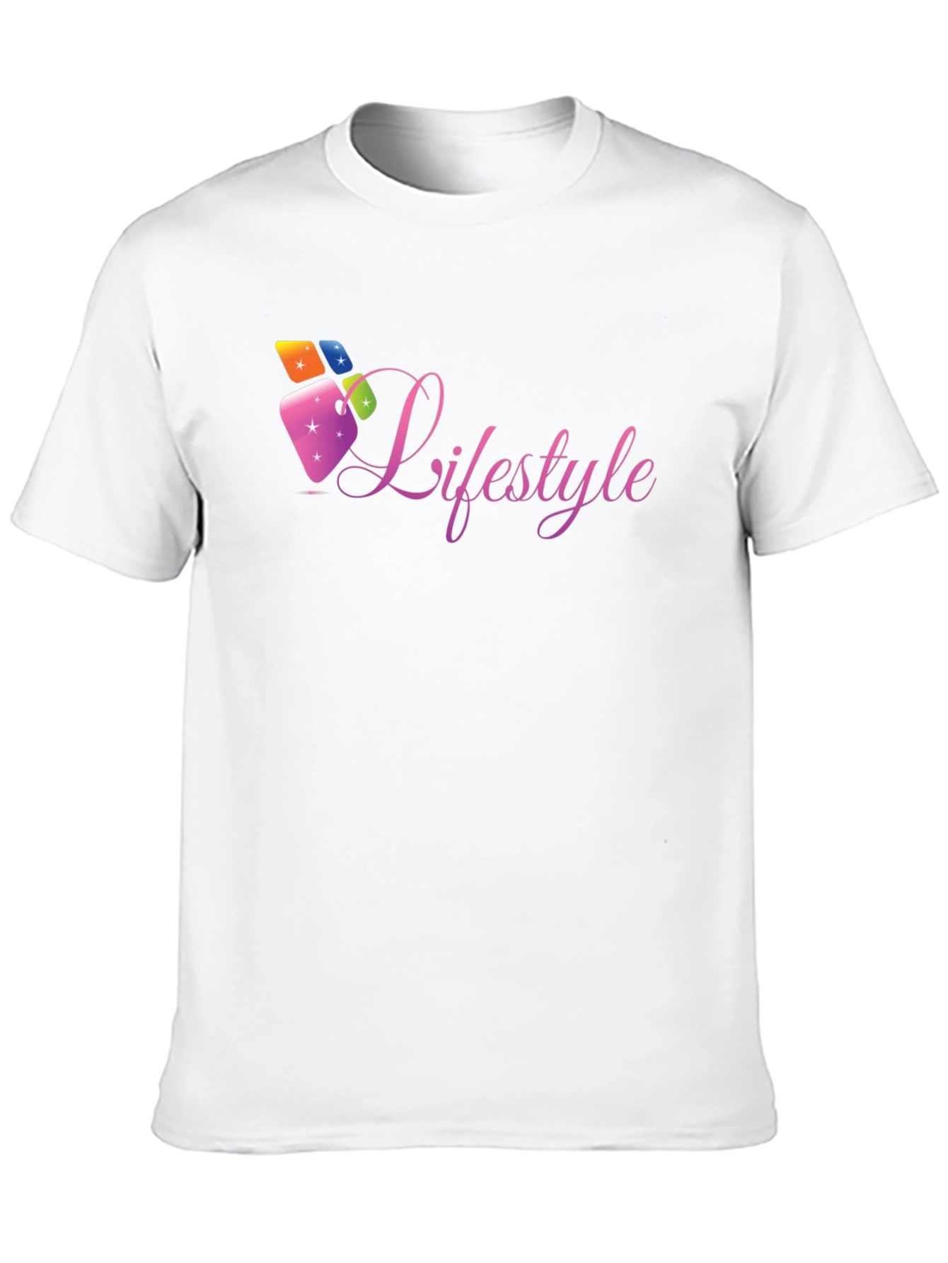 Lifestyle Graphic Tee - Black Cotton Casual Shirt