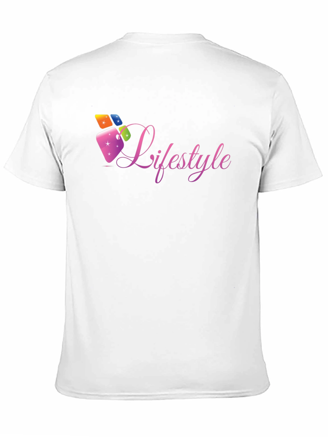 Lifestyle Graphic Tee - Black Cotton Casual Shirt