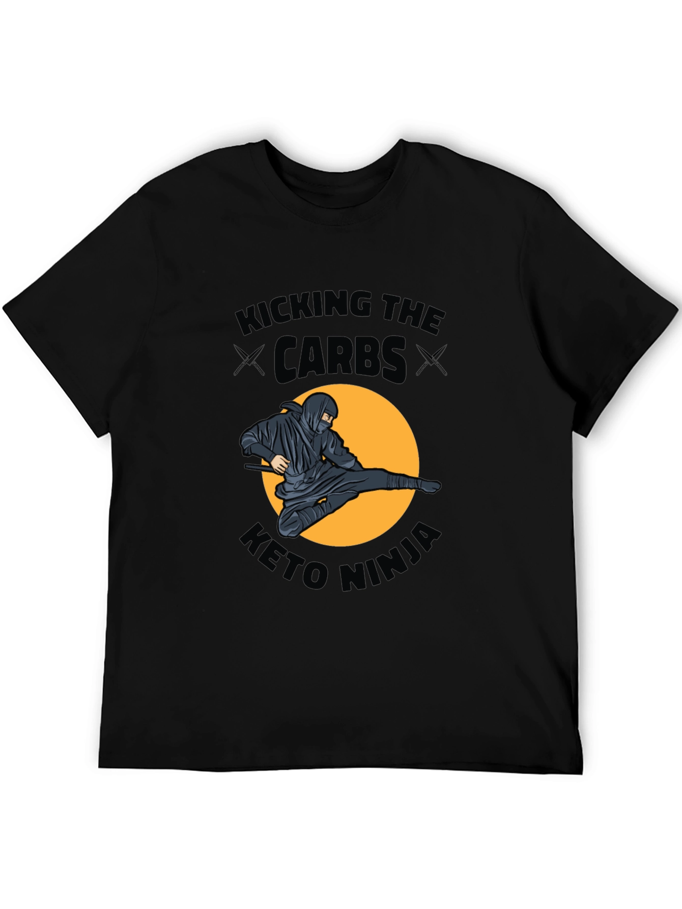 Keto Ninja Graphic T-Shirt - Kicking Carbs!