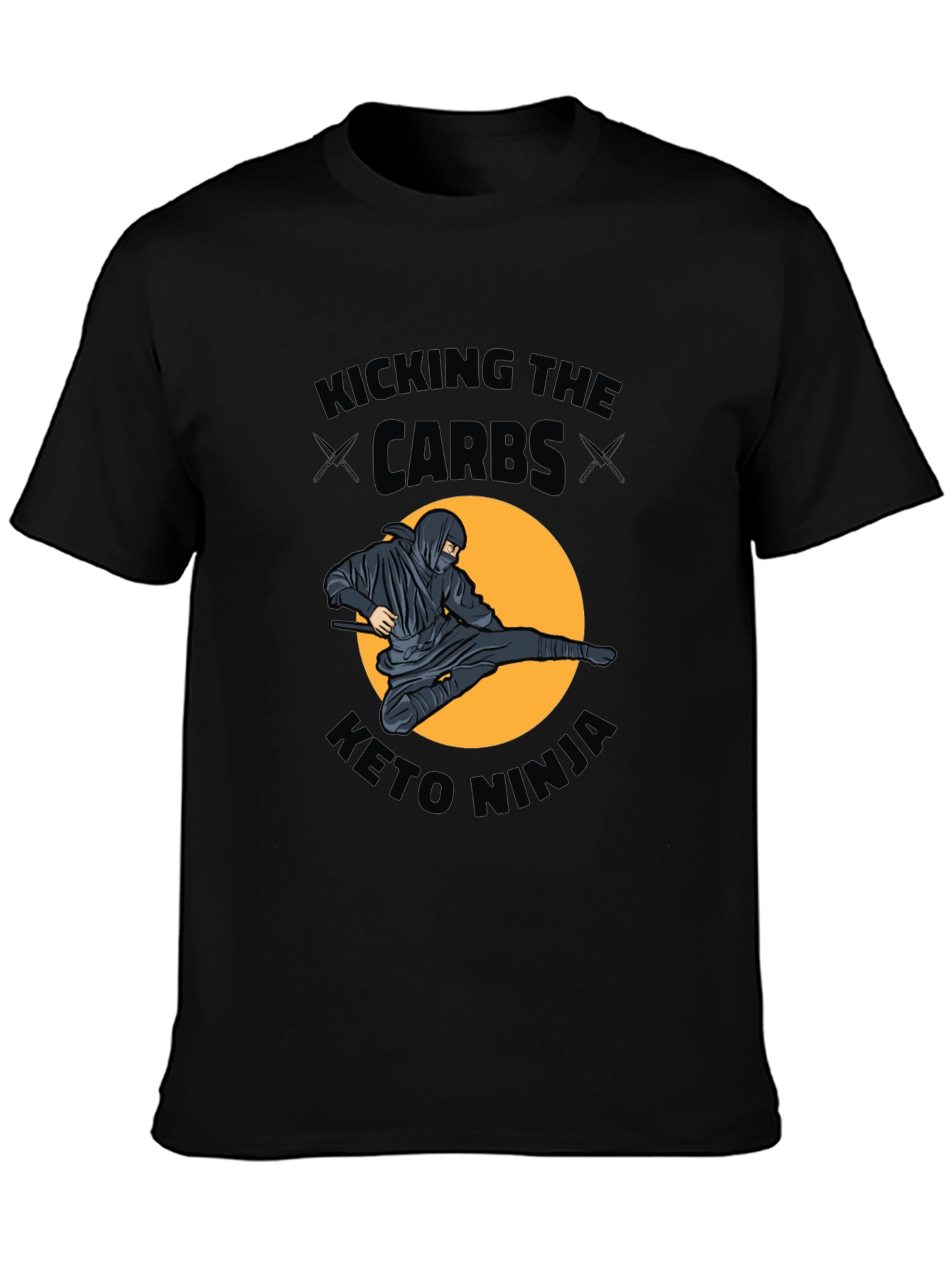 Keto Ninja Graphic T-Shirt - Kicking Carbs!