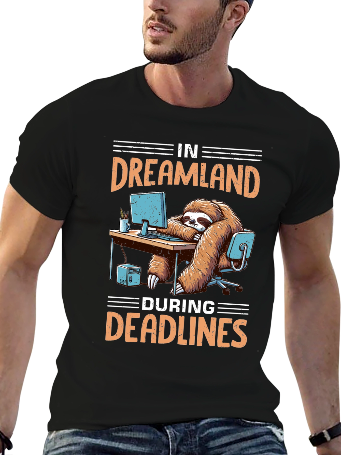 Dreamland Sloth T-Shirt: Deadline Mode
