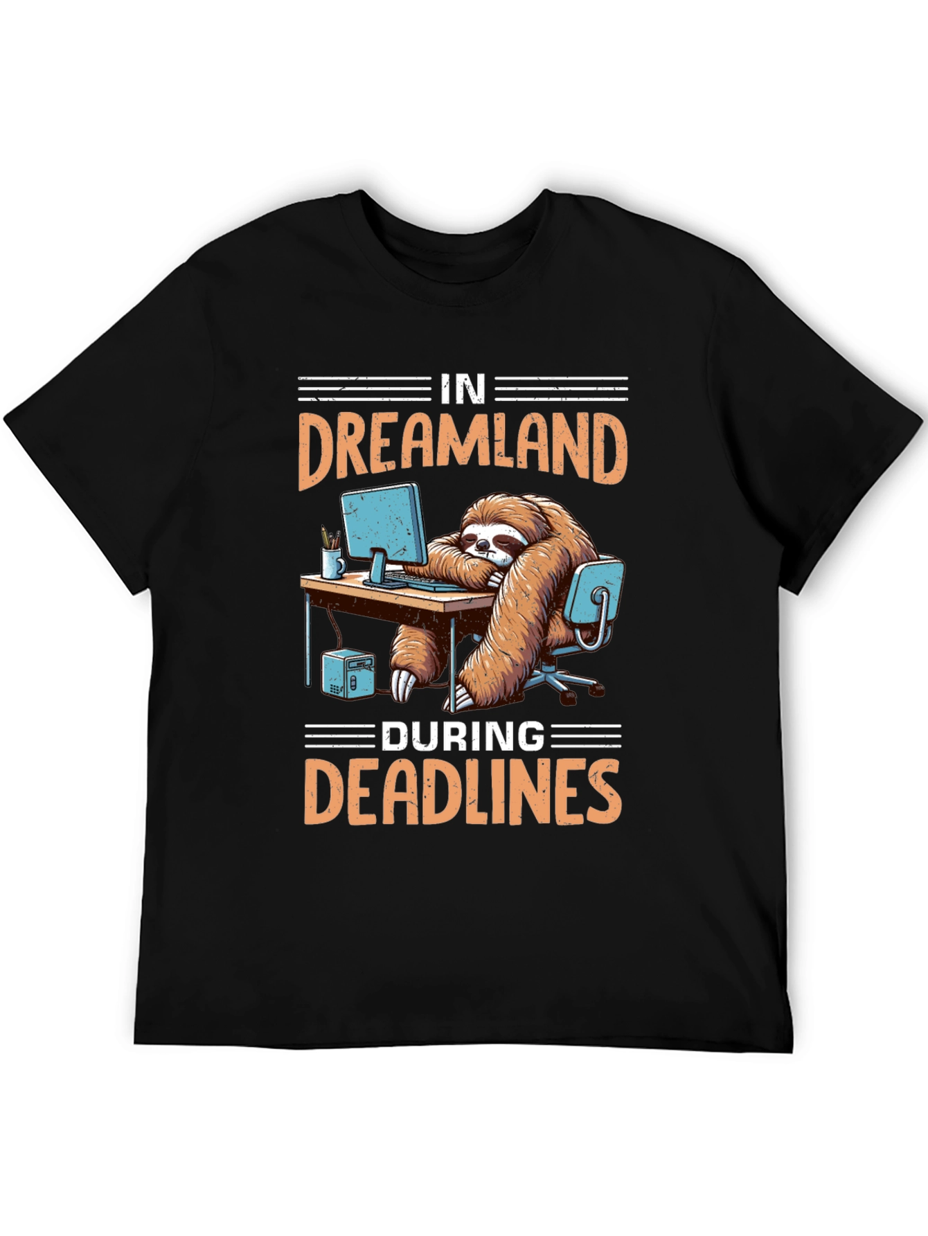 Dreamland Sloth T-Shirt: Deadline Mode