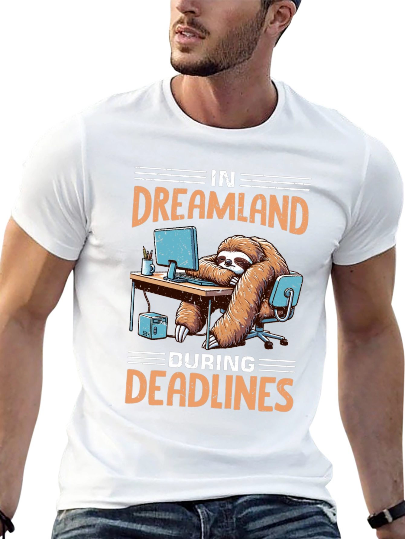 Dreamland Sloth T-Shirt: Deadline Mode