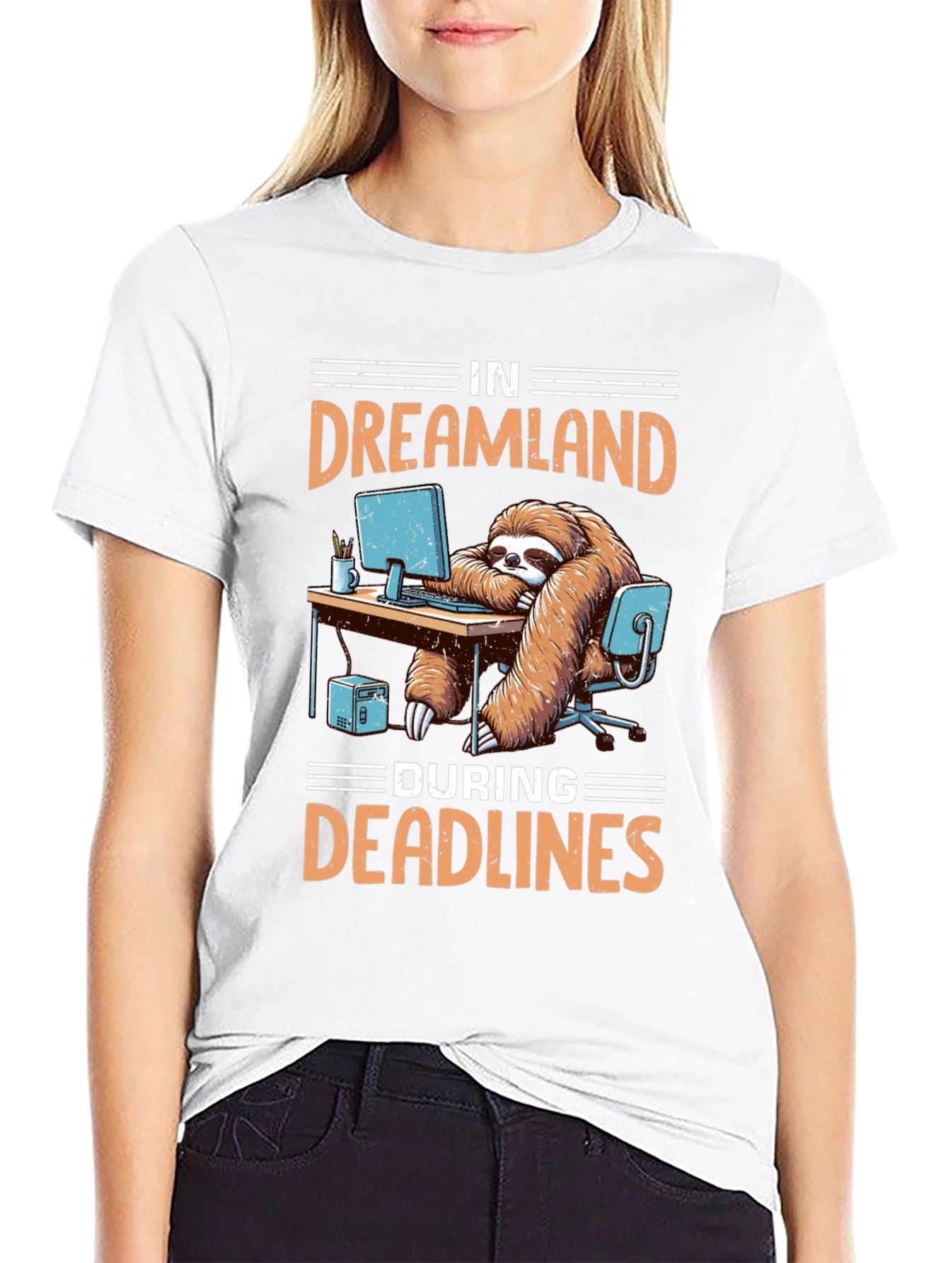 Dreamland Sloth T-Shirt: Deadline Mode