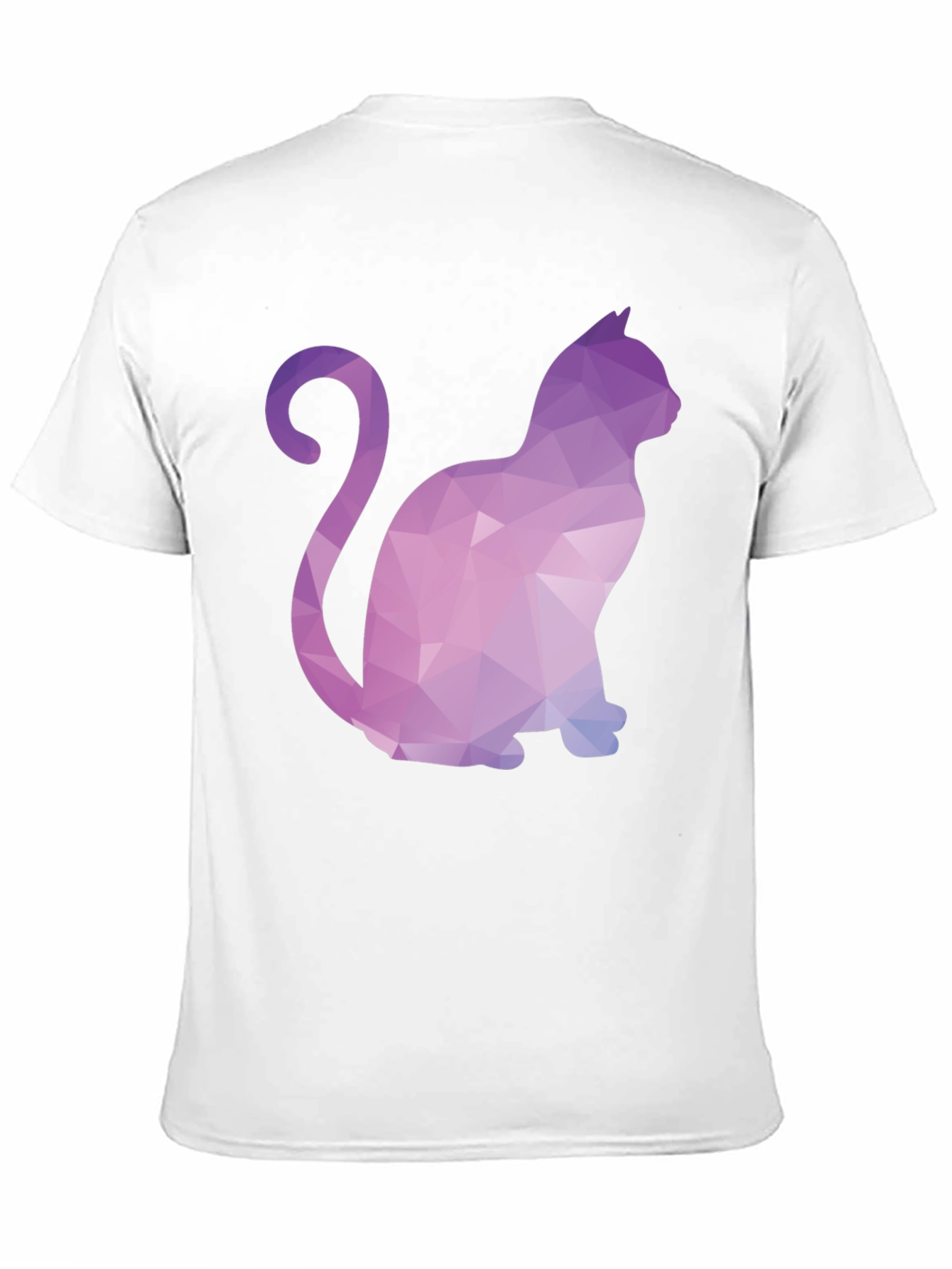 Geometric Cat T-Shirt - Stylish & Unique Design