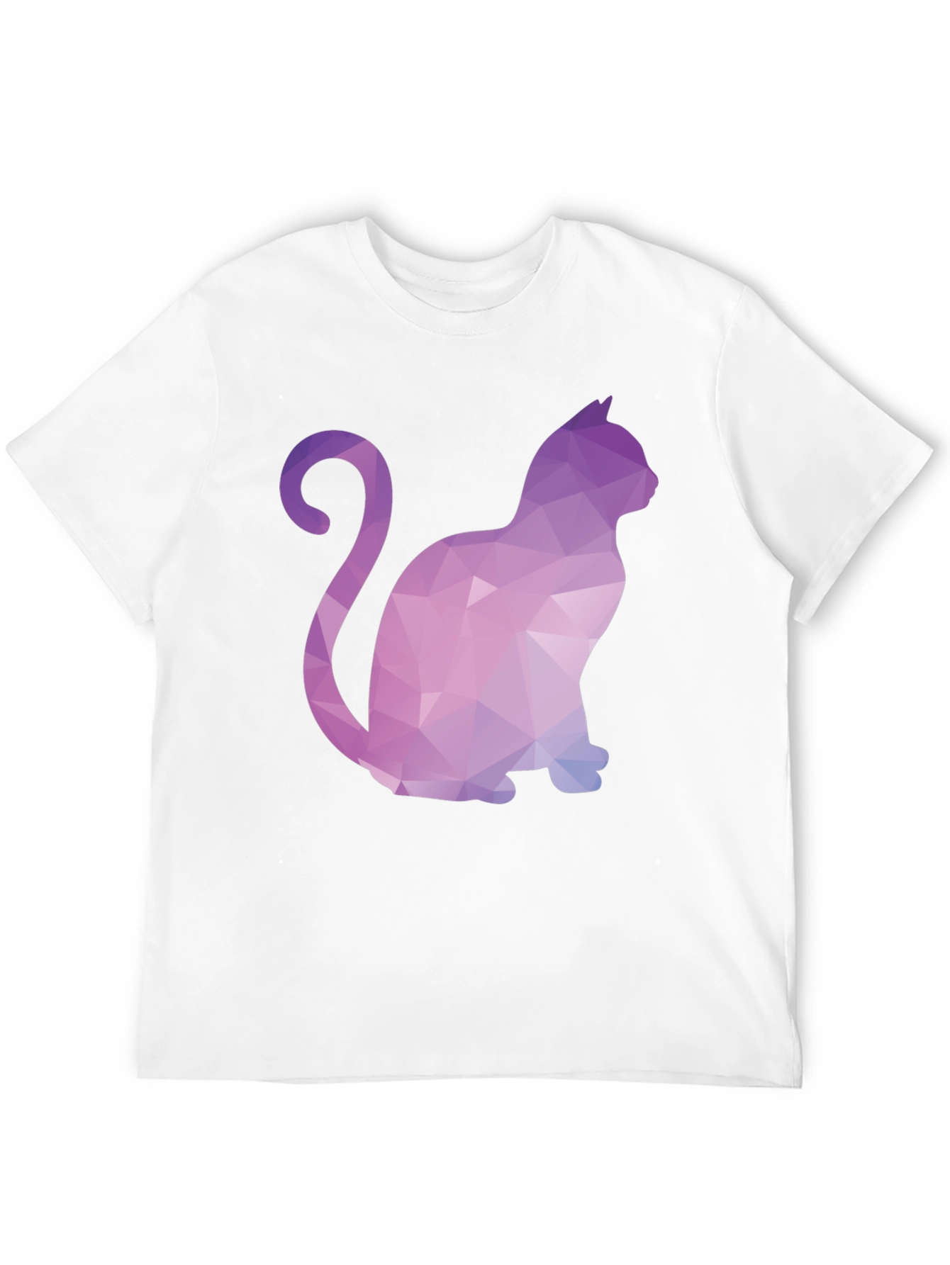 Geometric Cat T-Shirt - Stylish & Unique Design