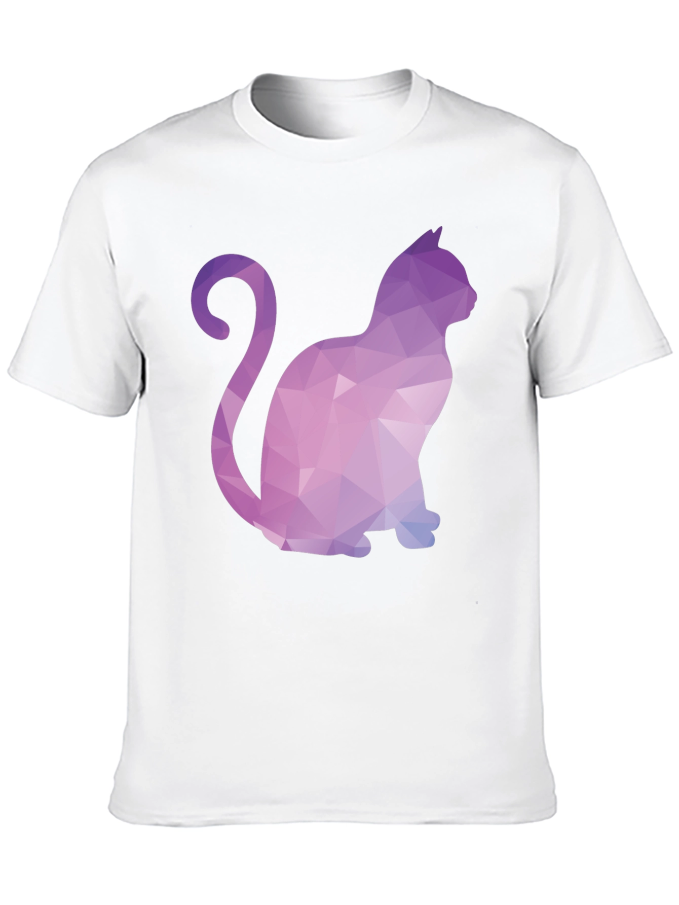 Geometric Cat T-Shirt - Stylish & Unique Design