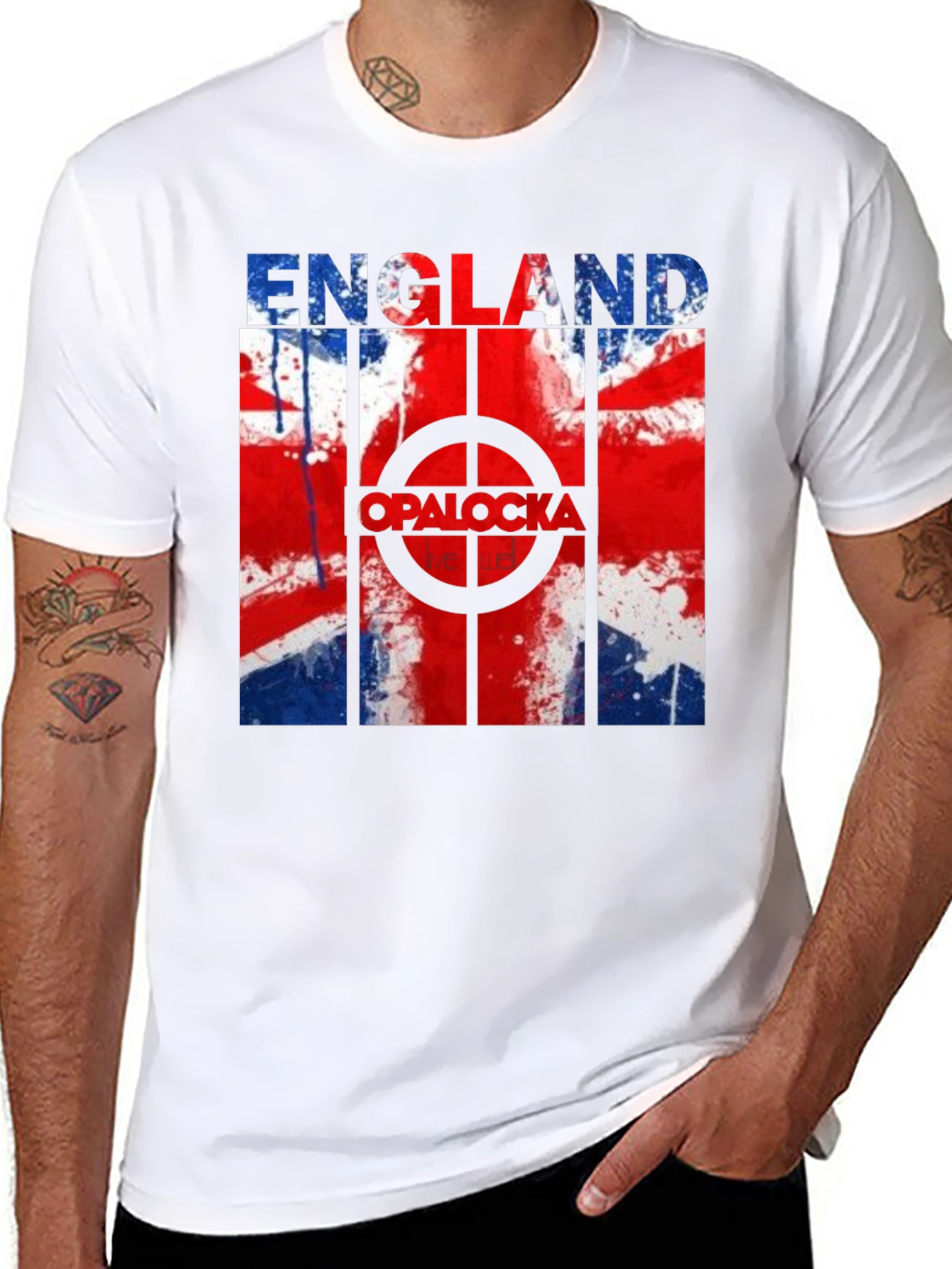 England Opalocka Flag Graphic T-Shirt
