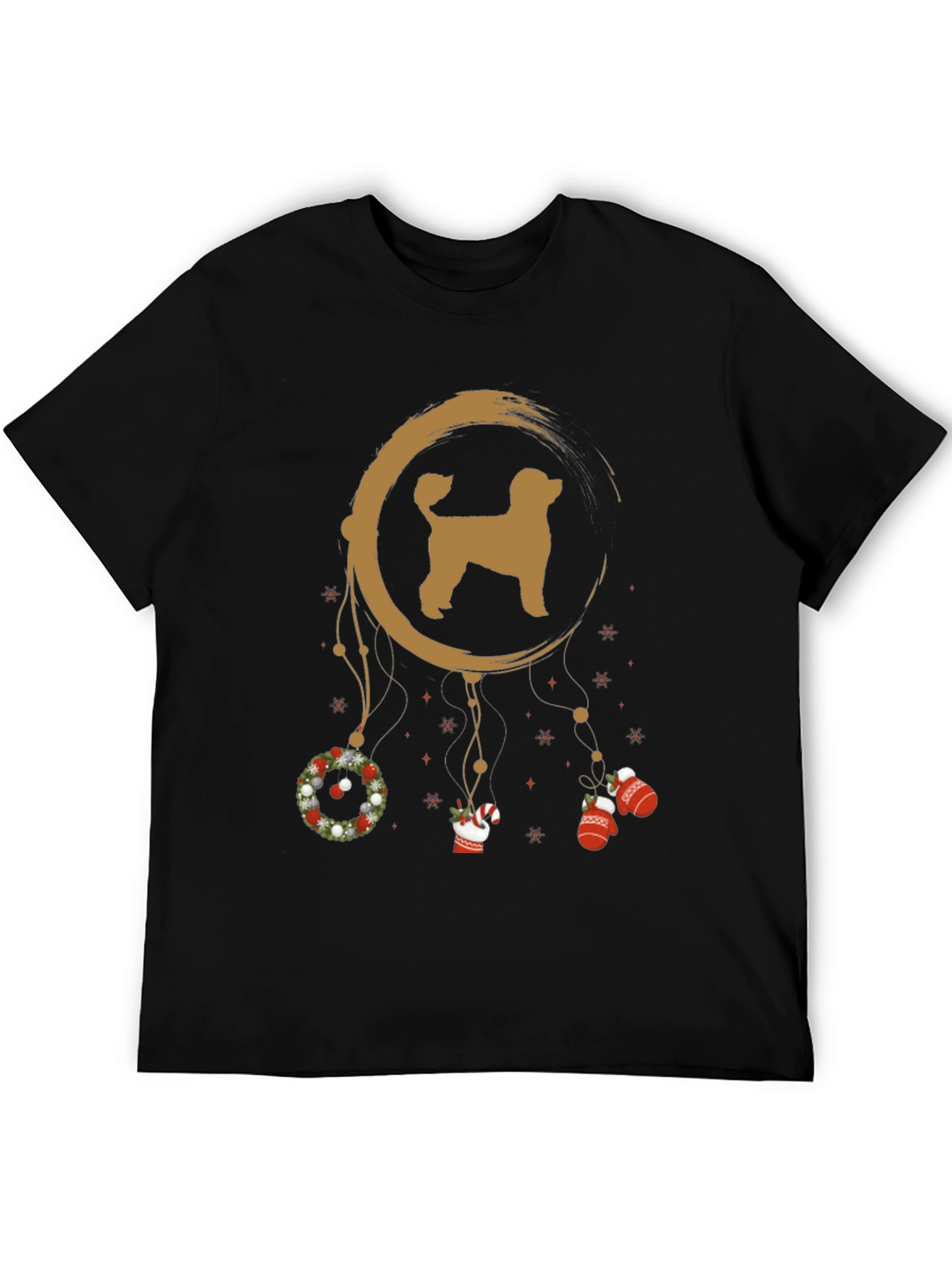 Festive Dog Dreamcatcher Graphic Tee