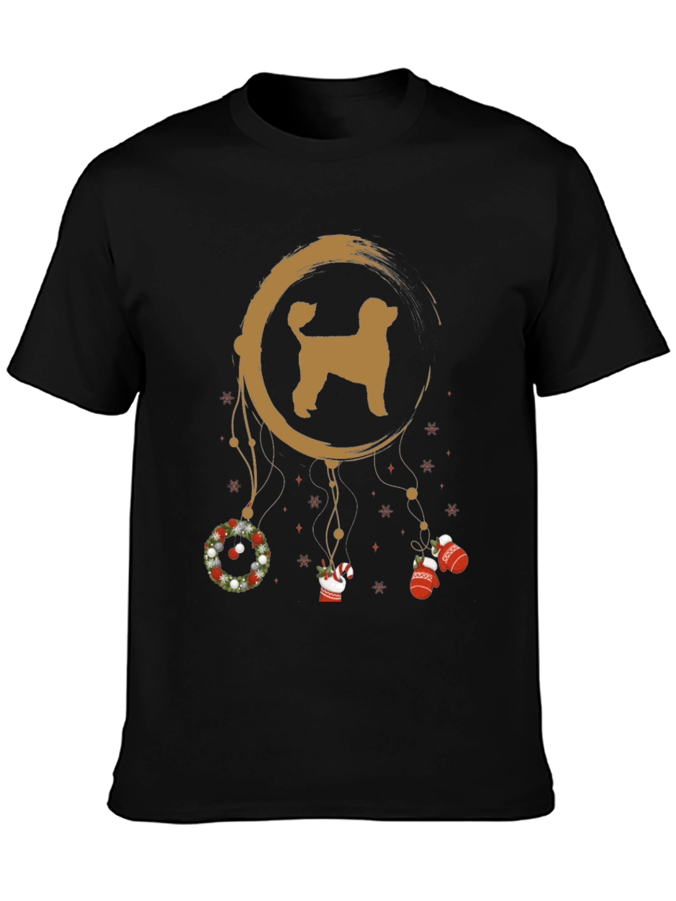 Festive Dog Dreamcatcher Graphic Tee