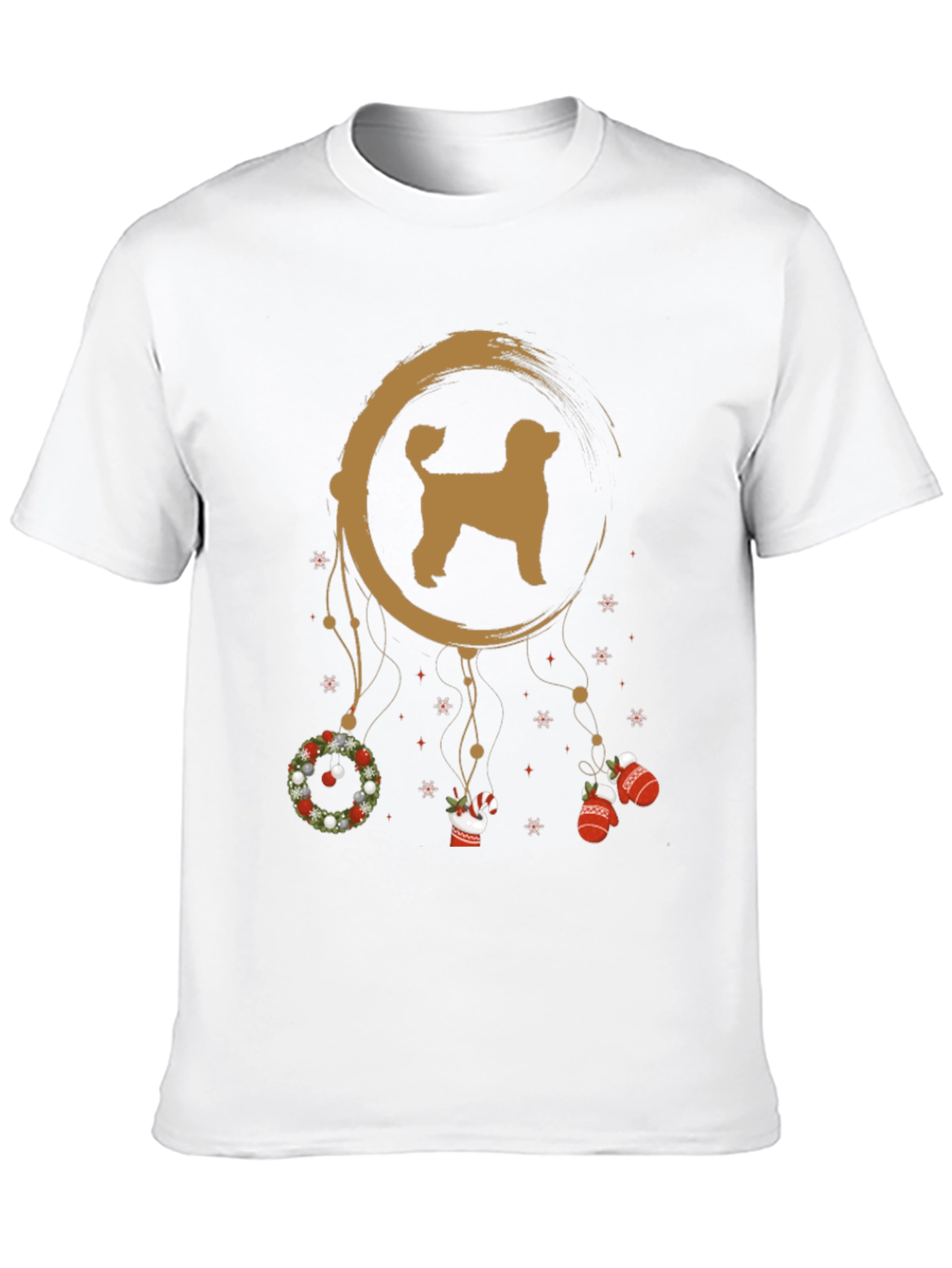 Festive Dog Dreamcatcher Graphic Tee