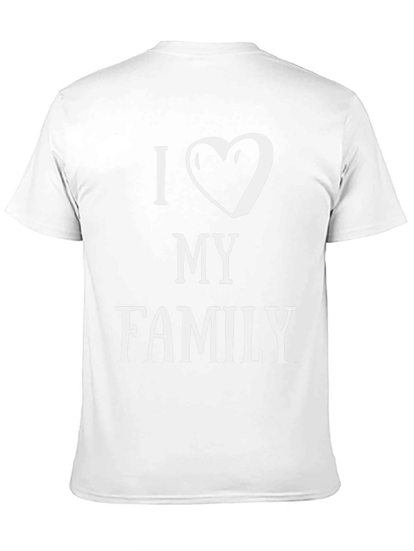 I Heart My Family Graphic T-Shirt - Black