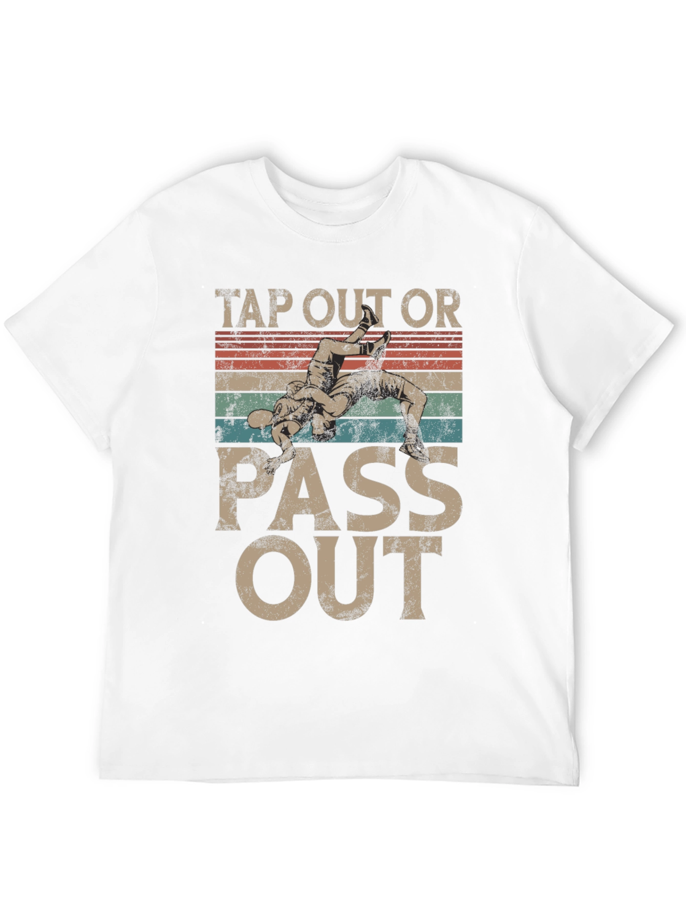 Tap Out Or Pass Out Wrestling Graphic Tee