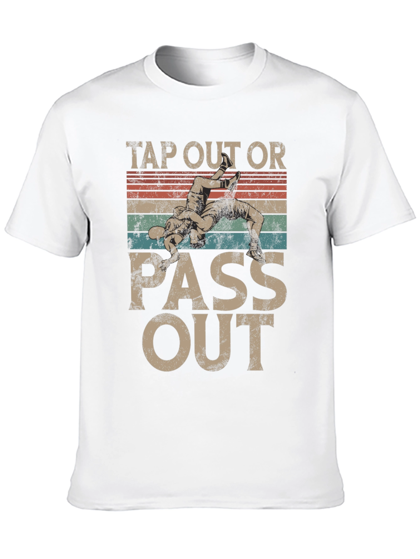 Tap Out Or Pass Out Wrestling Graphic Tee