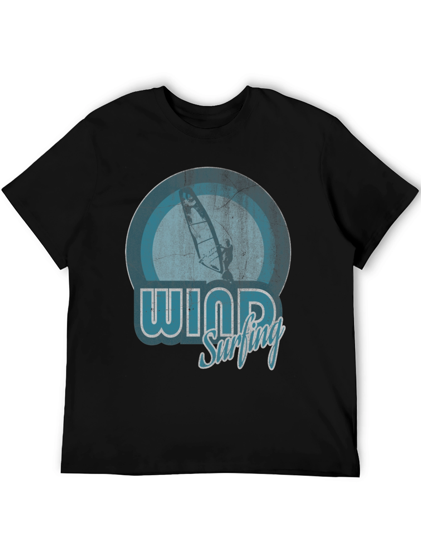 Windsurfing Graphic T-Shirt - Retro Style Design