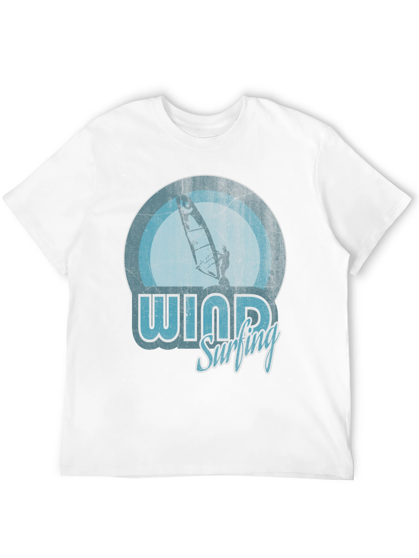 Windsurfing Graphic T-Shirt - Retro Style Design