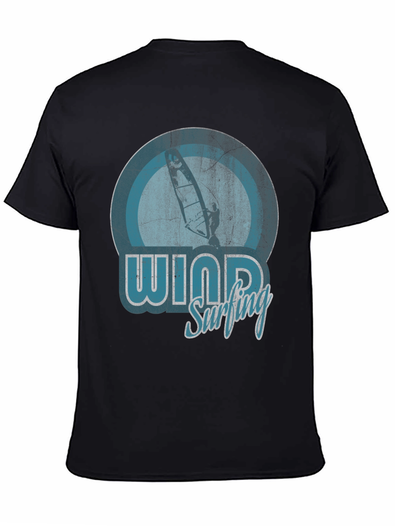 Windsurfing Graphic T-Shirt - Retro Style Design