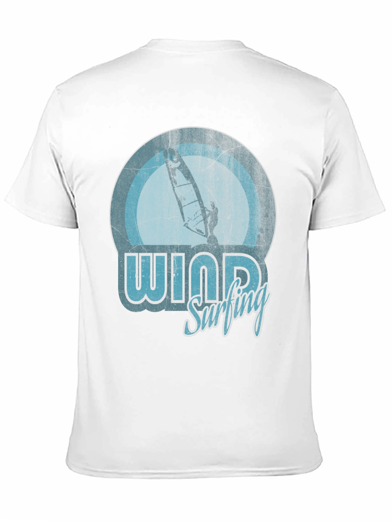 Windsurfing Graphic T-Shirt - Retro Style Design