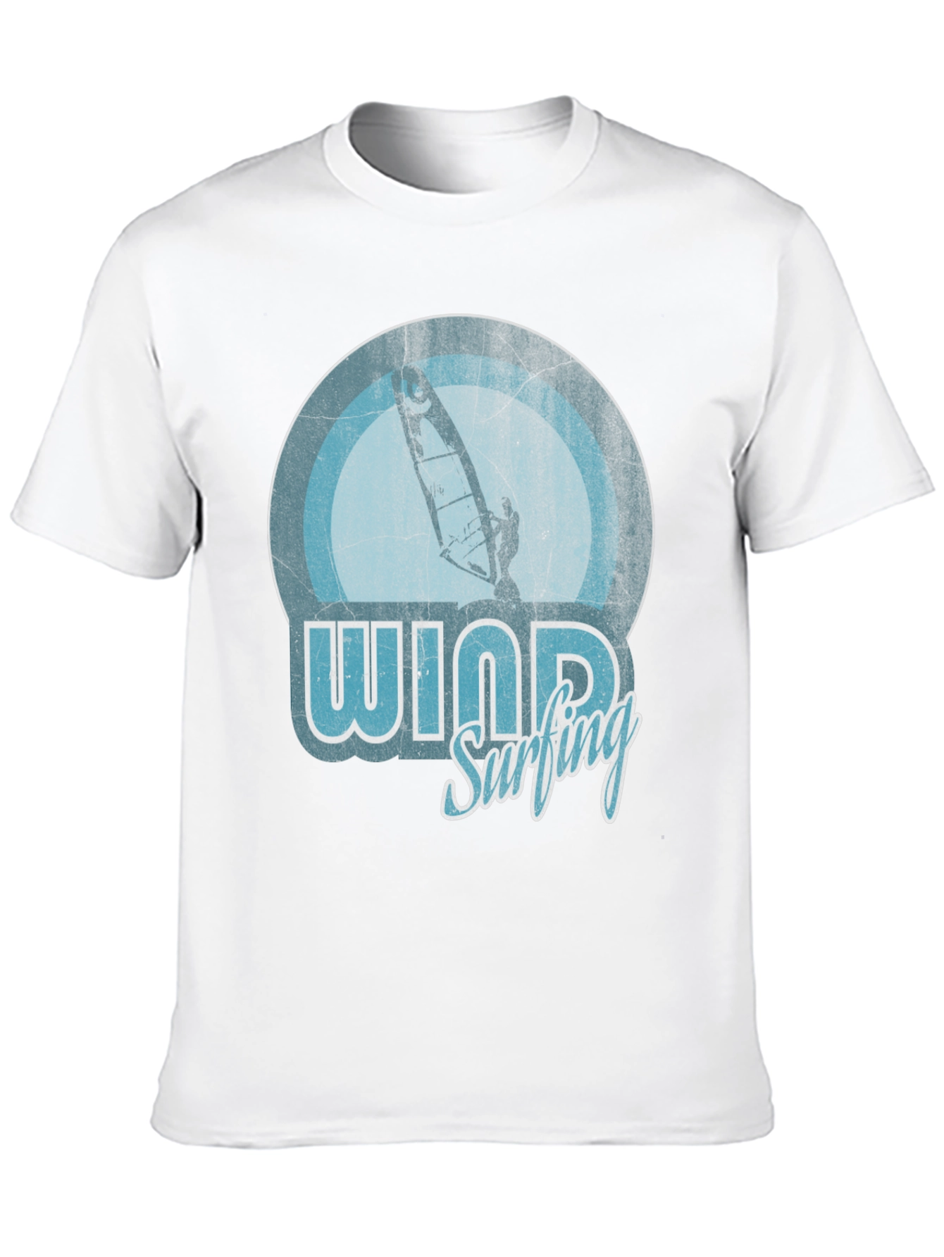 Windsurfing Graphic T-Shirt - Retro Style Design