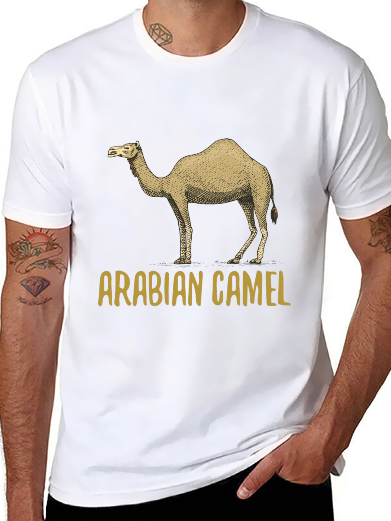 Arabian Camel Graphic T-Shirt - Unisex Crew Neck