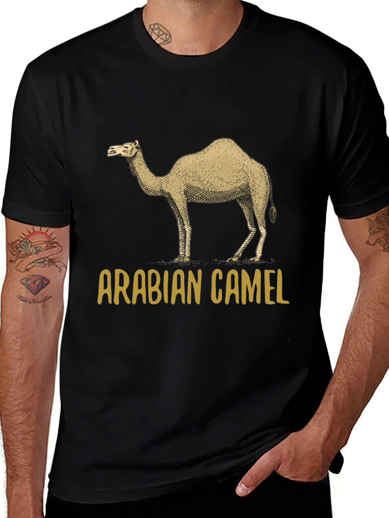 Arabian Camel Graphic T-Shirt - Unisex Crew Neck