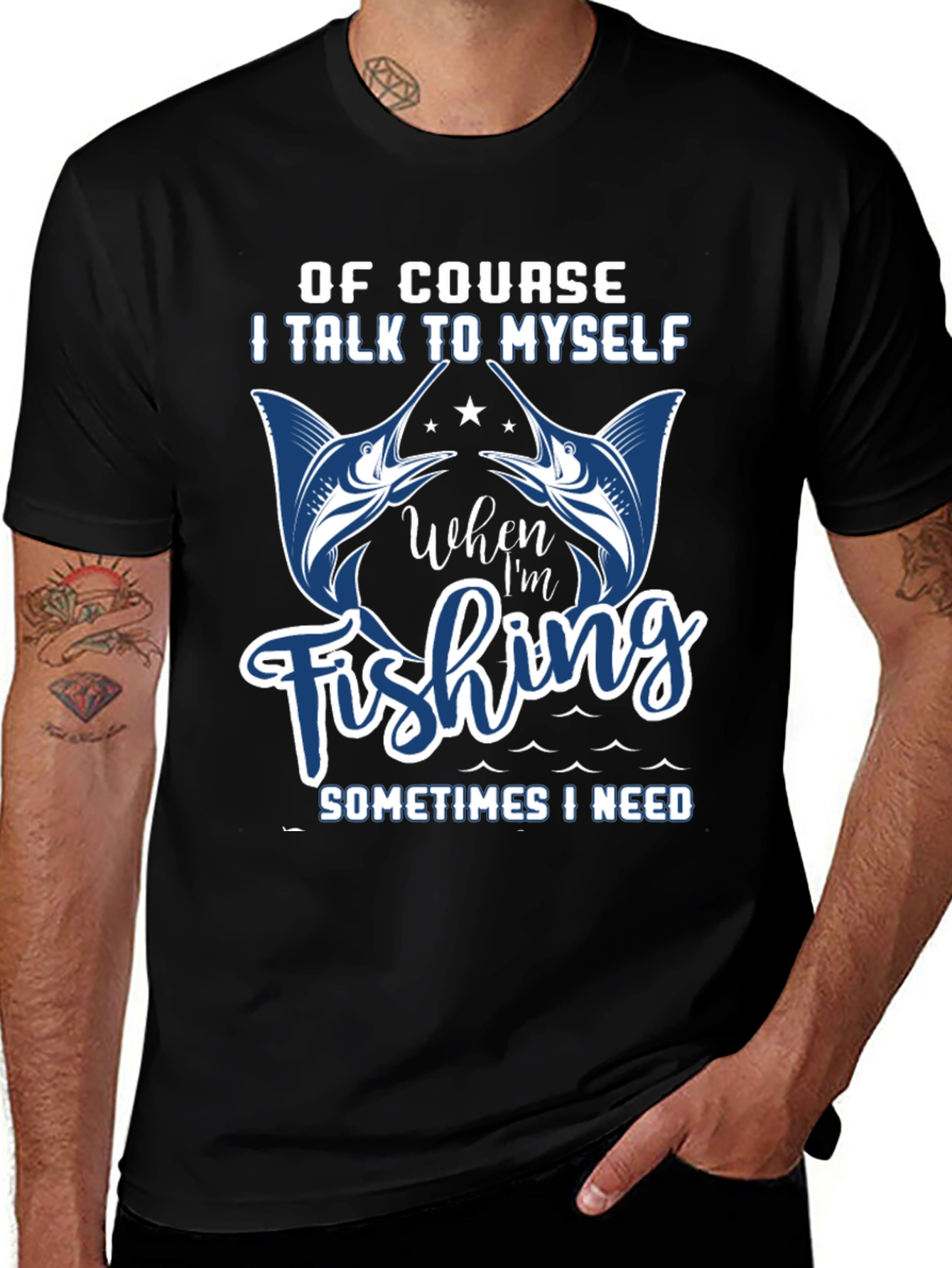 Funny Fishing T-Shirt: I Talk to Myself