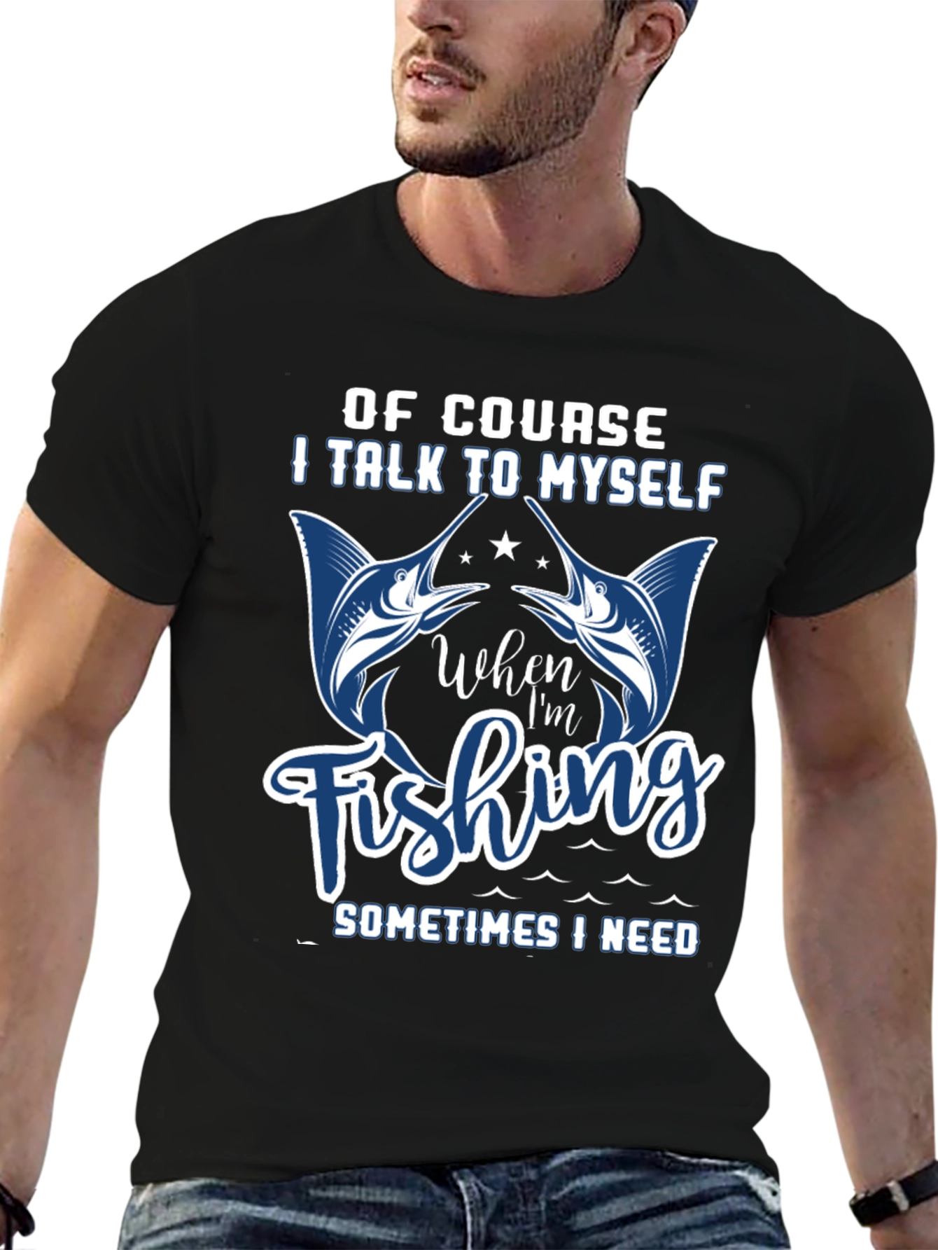 Funny Fishing T-Shirt: I Talk to Myself