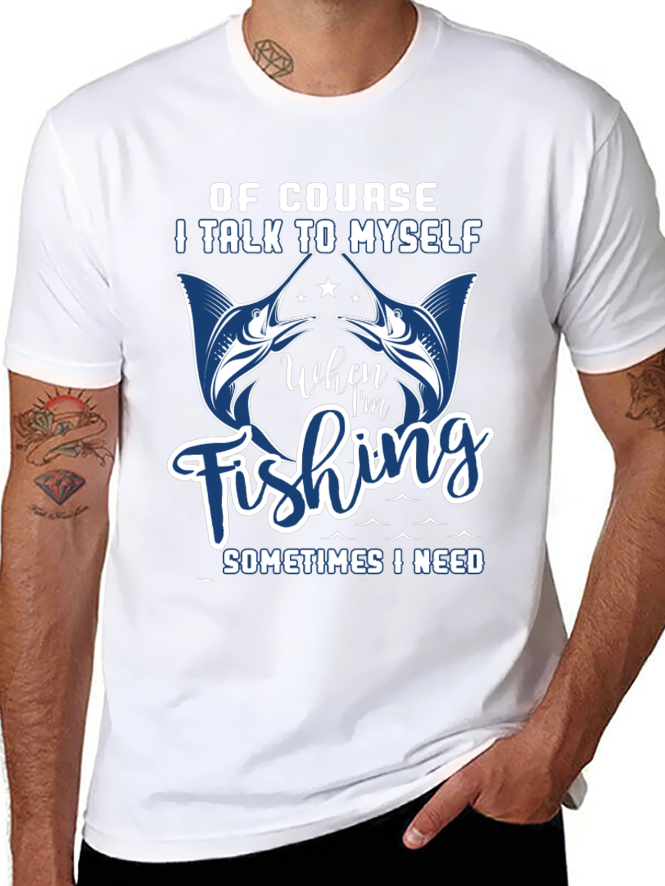 Funny Fishing T-Shirt: I Talk to Myself