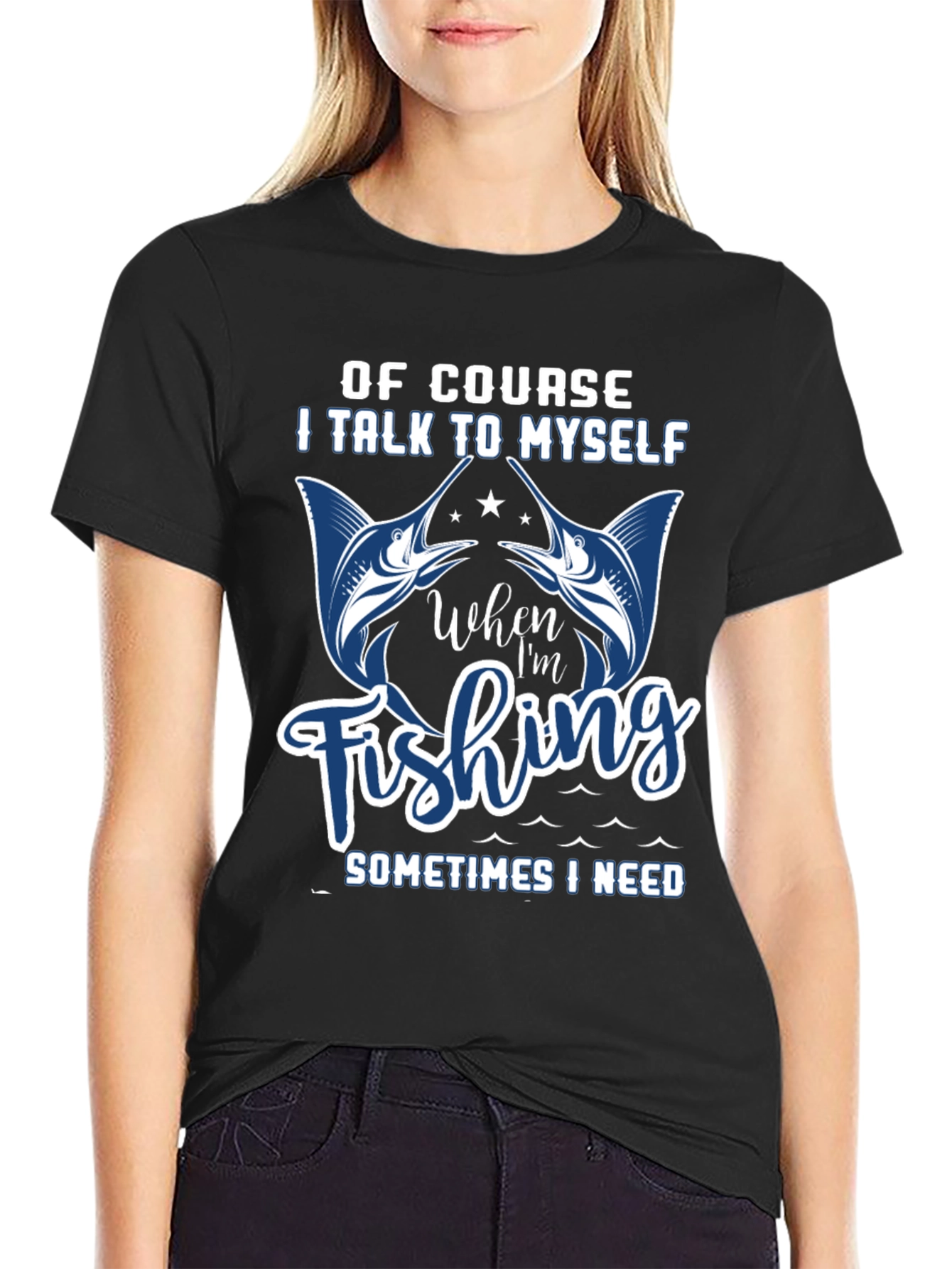 Funny Fishing T-Shirt: I Talk to Myself