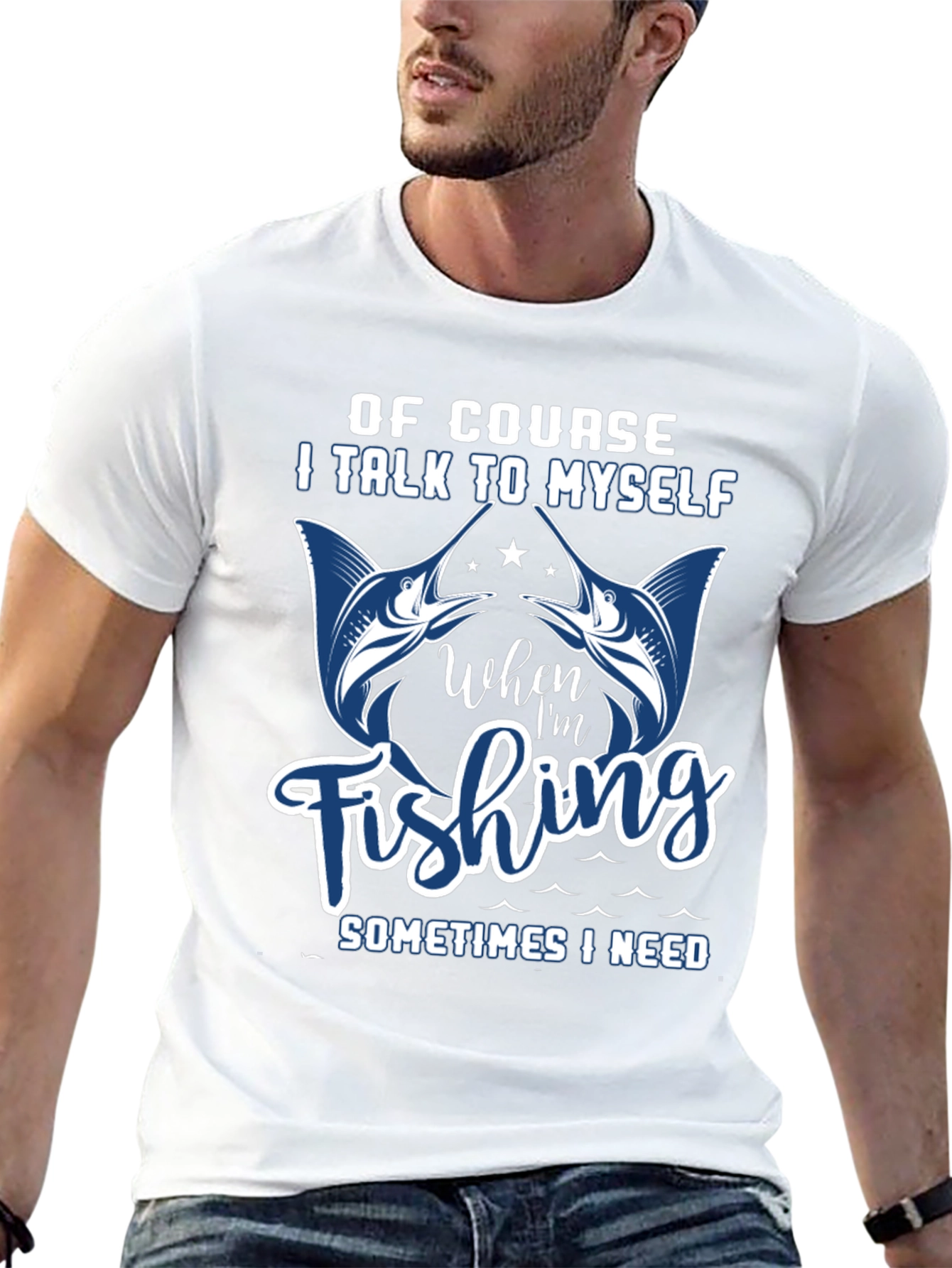 Funny Fishing T-Shirt: I Talk to Myself