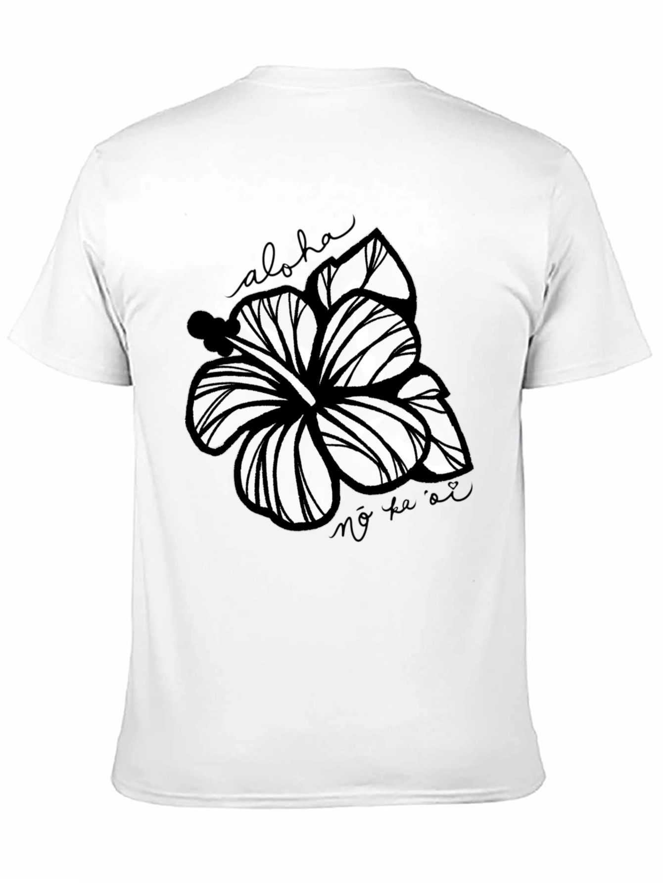 Floral Aloha Graphic Tee - Black