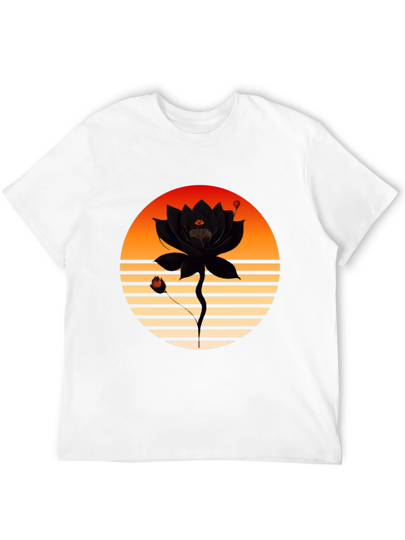 Sunset Lotus Graphic Tee