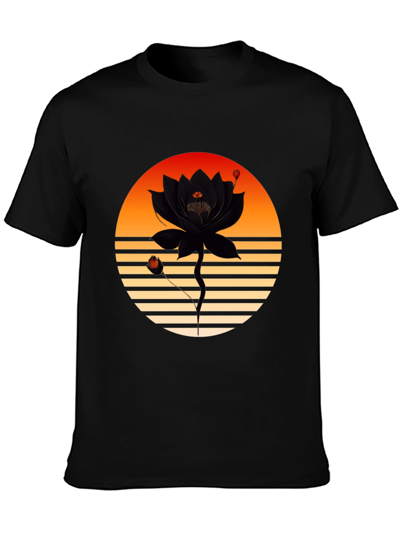Sunset Lotus Graphic Tee