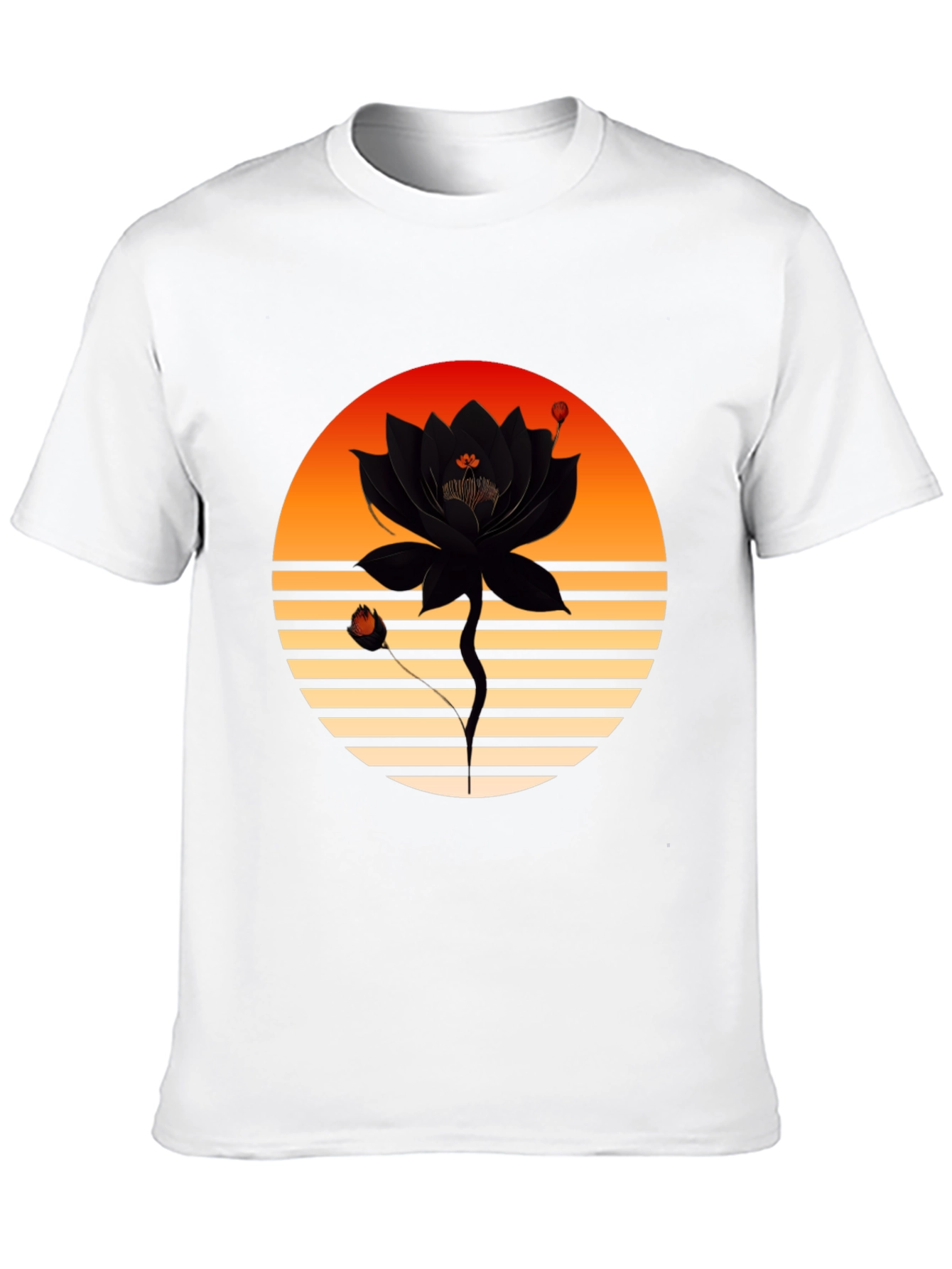 Sunset Lotus Graphic Tee