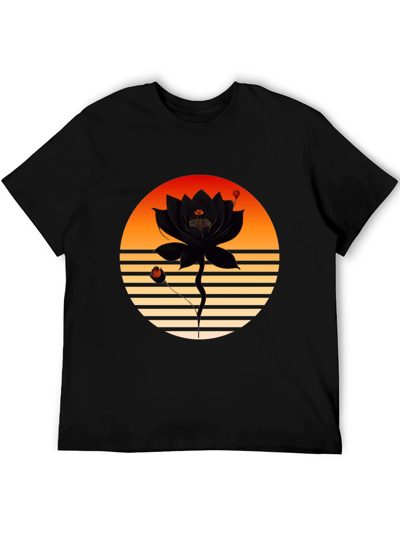 Sunset Lotus Graphic Tee