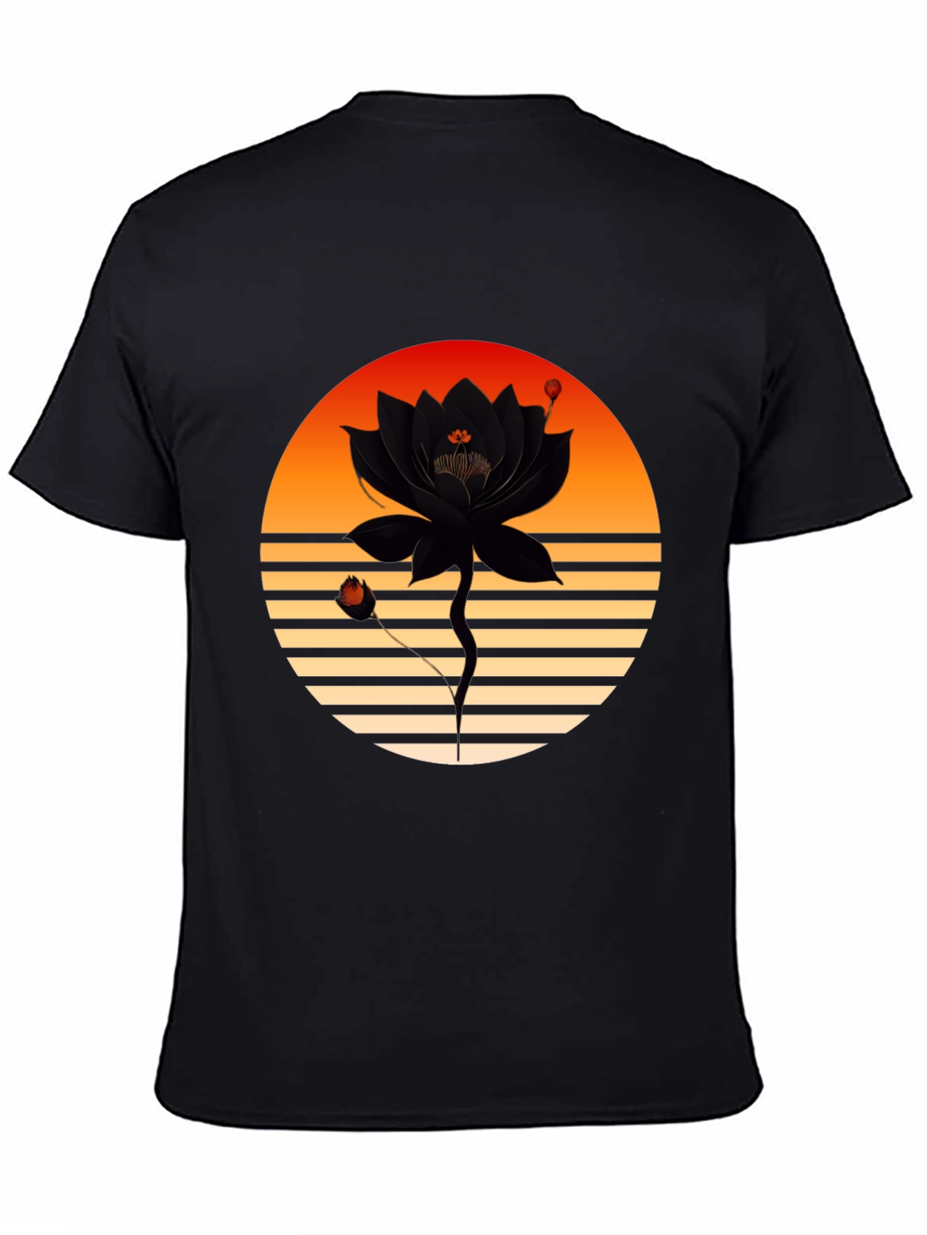 Sunset Lotus Graphic Tee