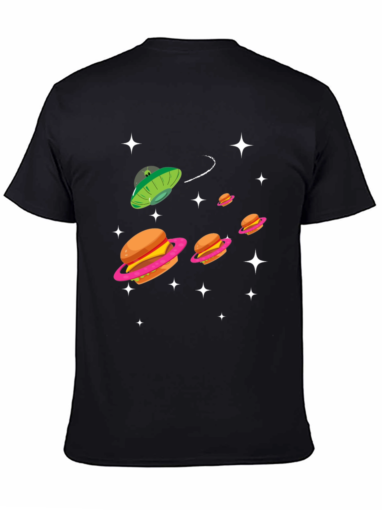 Cosmic Burger Planet Black T-Shirt