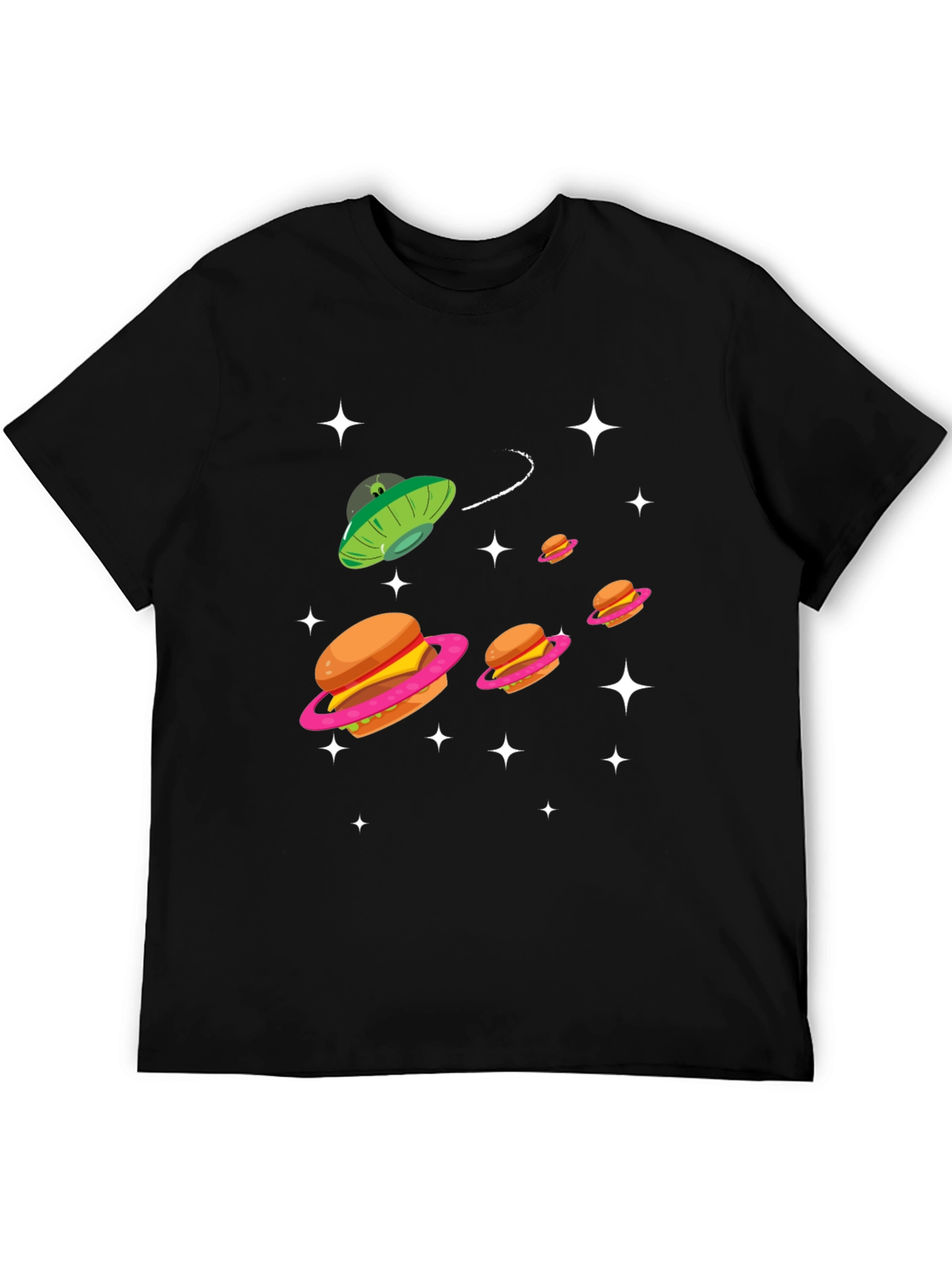 Cosmic Burger Planet Black T-Shirt