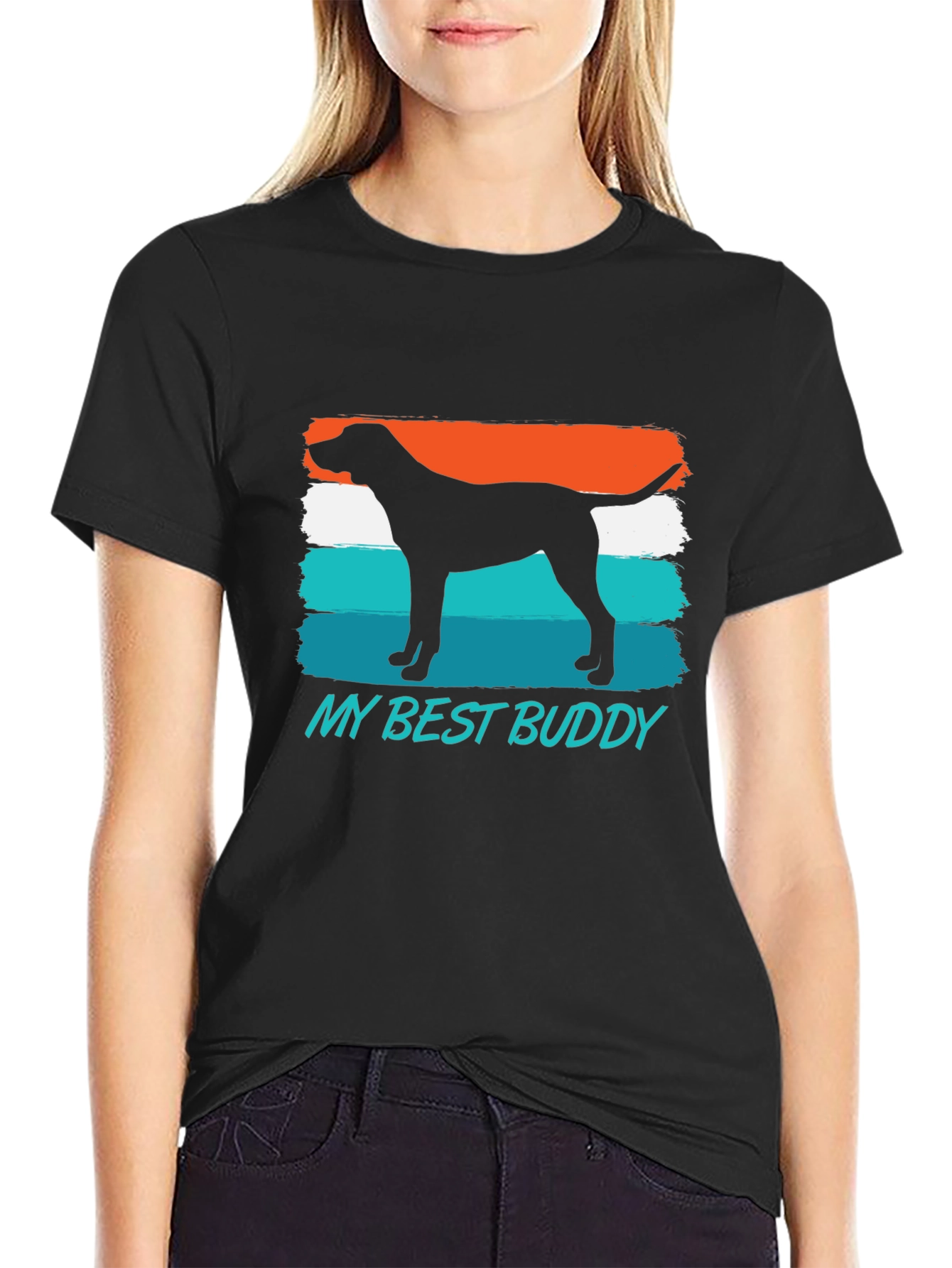 My Best Buddy Dog Silhouette T-Shirt