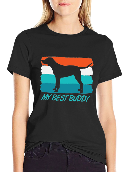 My Best Buddy Dog Silhouette T-Shirt
